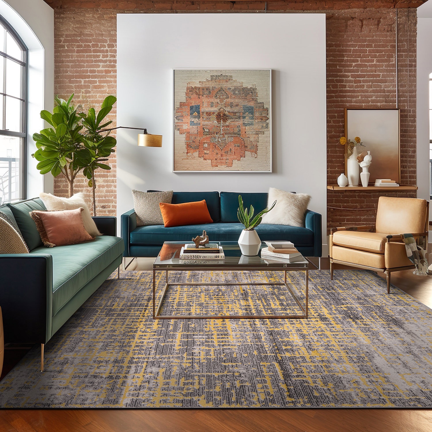 World Rug Gallery 394YELLOW5X7 rugs - View #8