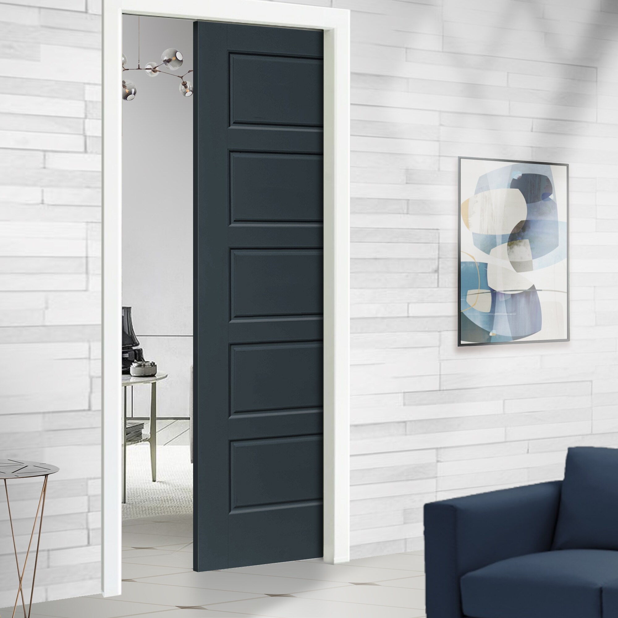 CALHOME PK-5PANEL-RS-30G Barn-Doors - View #2
