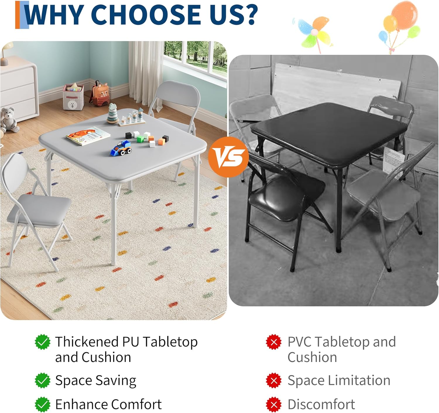 Qeetex DHZ-PHK-33U8HBVV Folding-Furniture-Sets - View #5