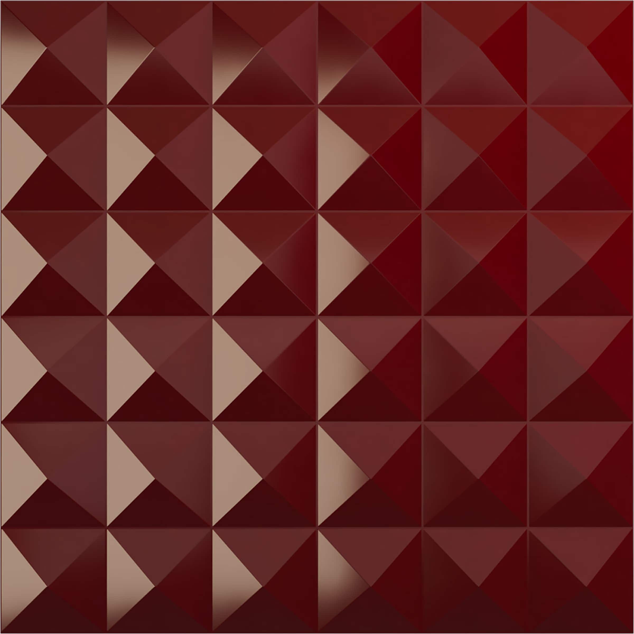 Ekena Millwork WP20X20DAHML 19-5/8-in x 19-5/8-in Embossed Paintable/Stainable Red PVC Wall Panel (
