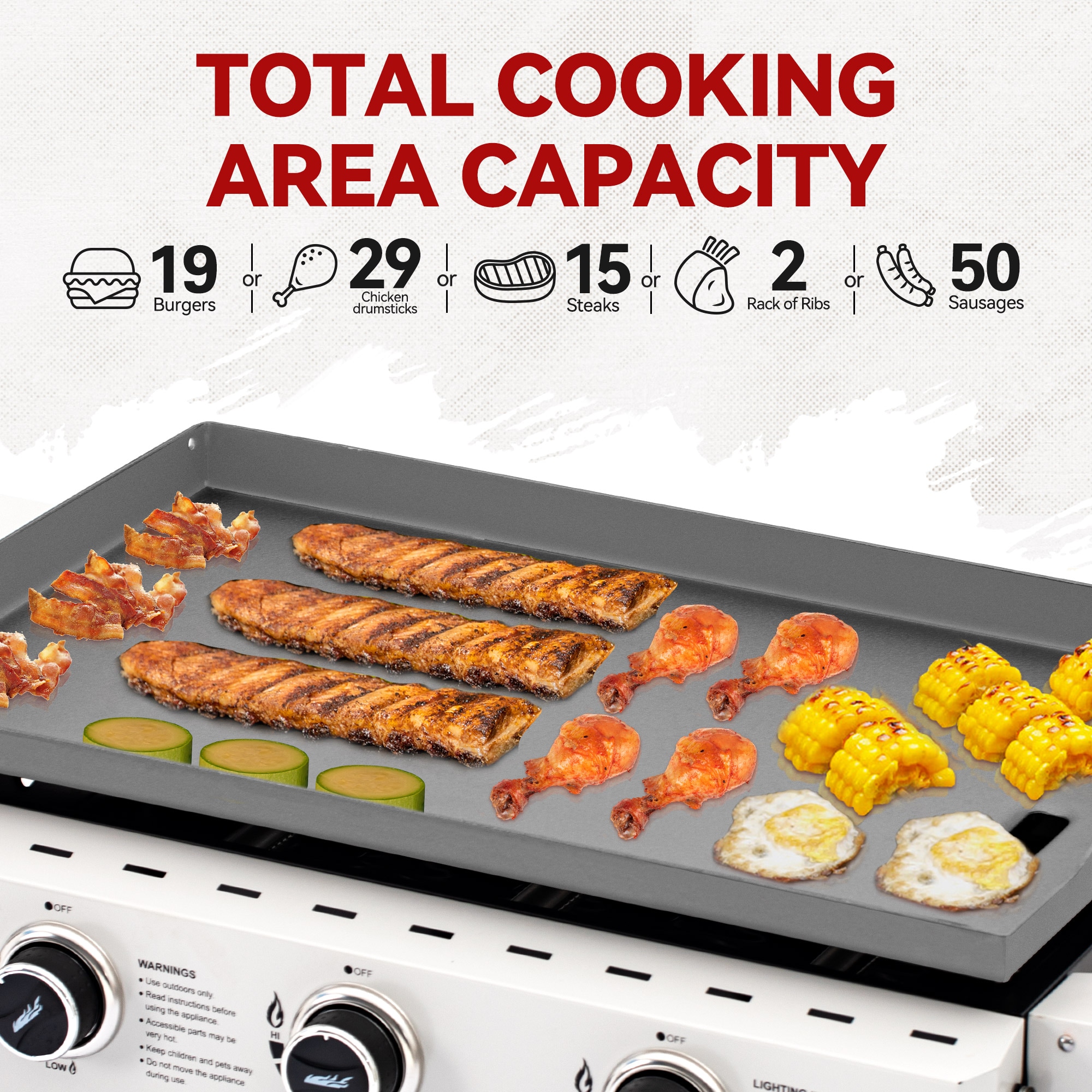 Royal Gourmet GB3000W Flat-Top-Grills - View #5