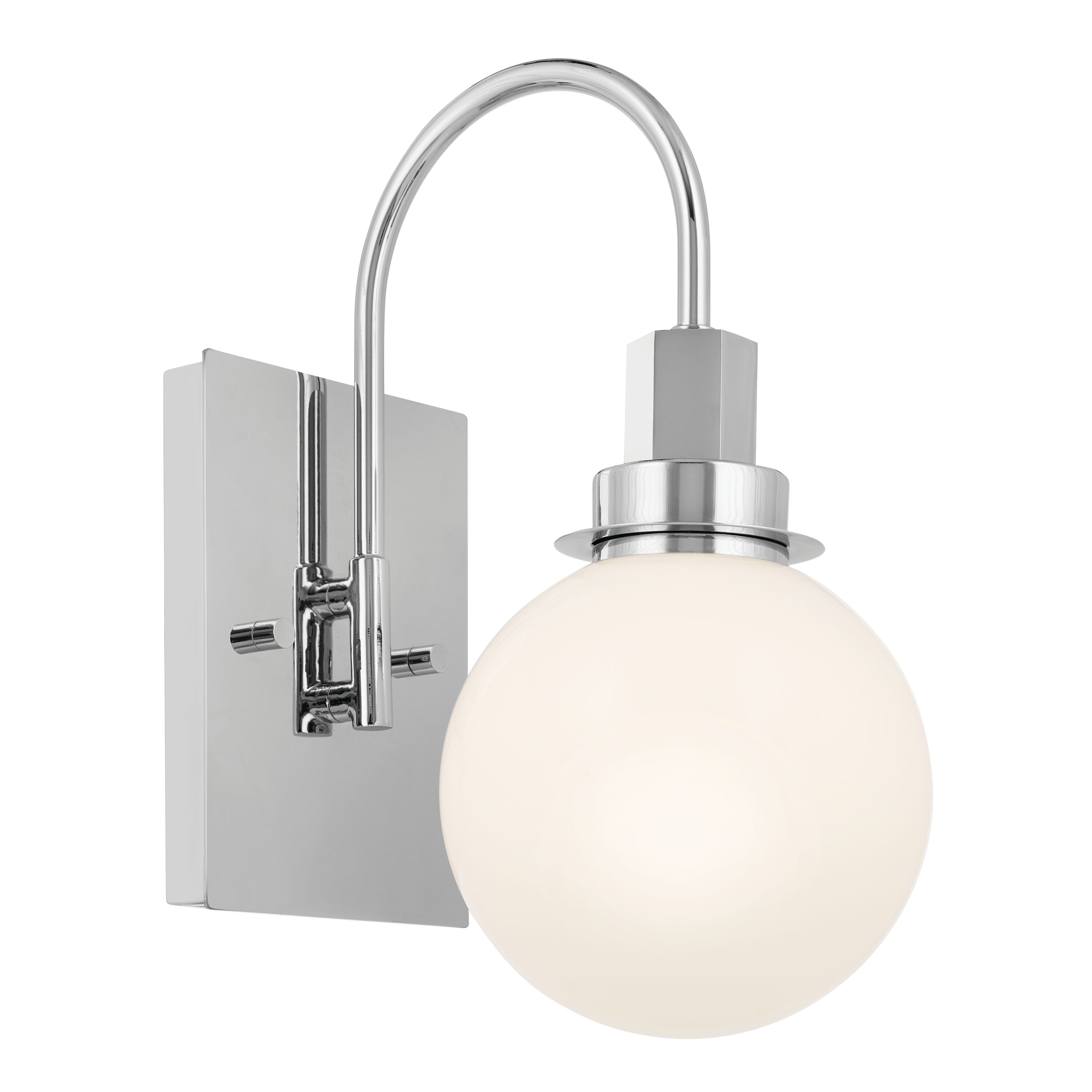 Kichler 55149CH Hex 5.75-in 1 -Light Chrome Modern/contemporary Vanity light