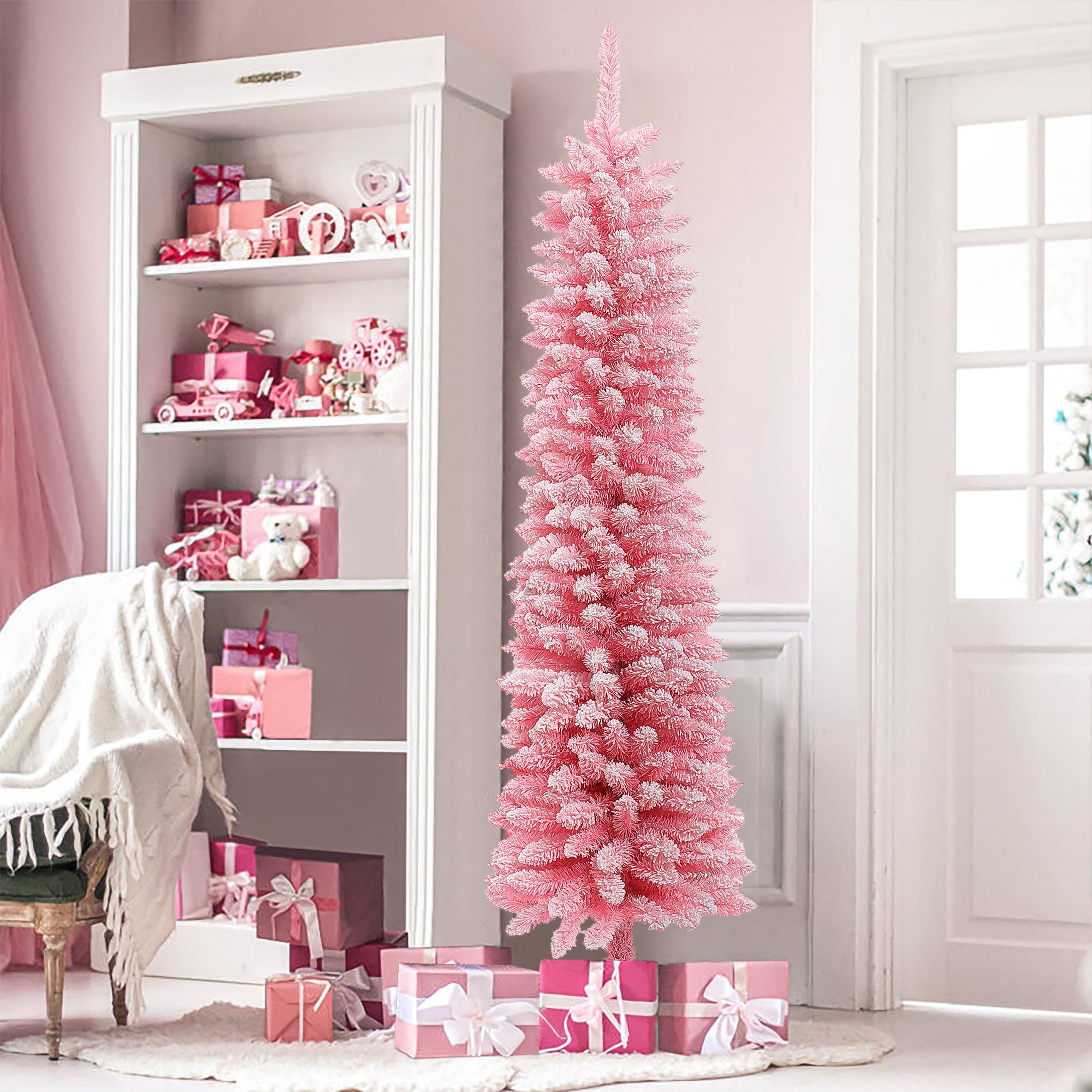 LuxenHome WHAP1781 Artificial-Christmas-Trees - View #8