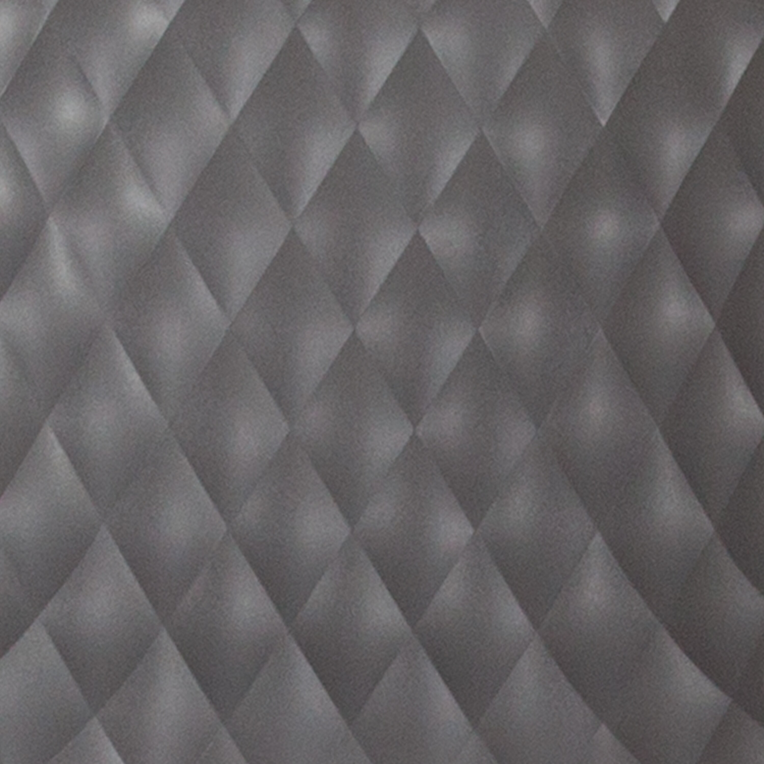 Quilted Diamond Gray Plastic Stackable Modern Chair
