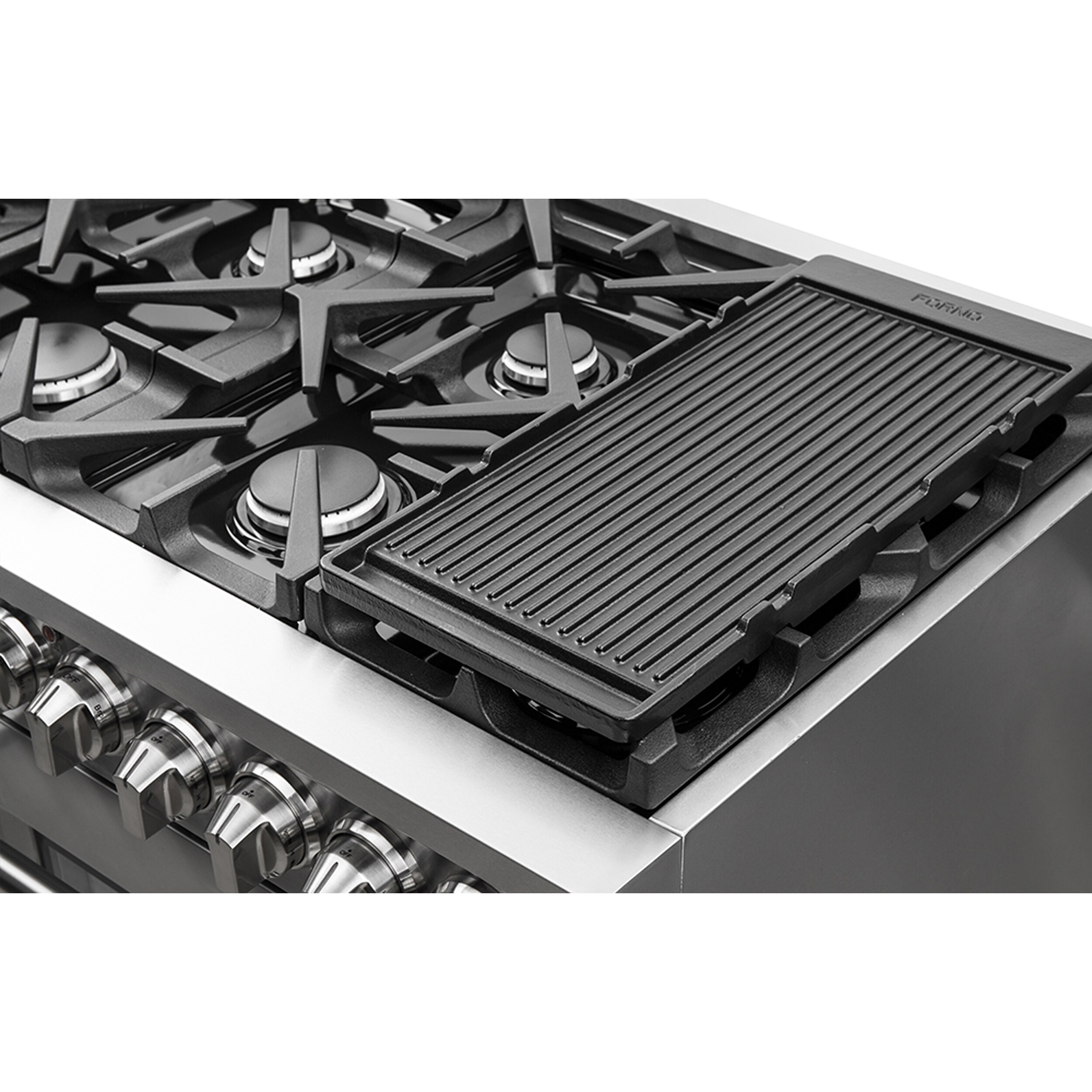 Massimo 48-inch Stainless Steel Dual Fuel Range with Griddle
