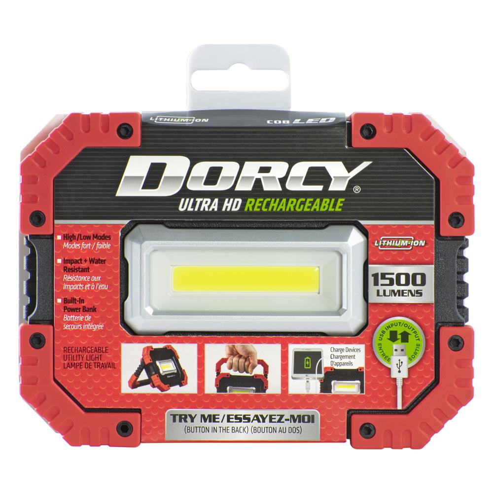 Dorcy 1300 Lumen Ultra HD Rechargeable Spotlight + Power Bank