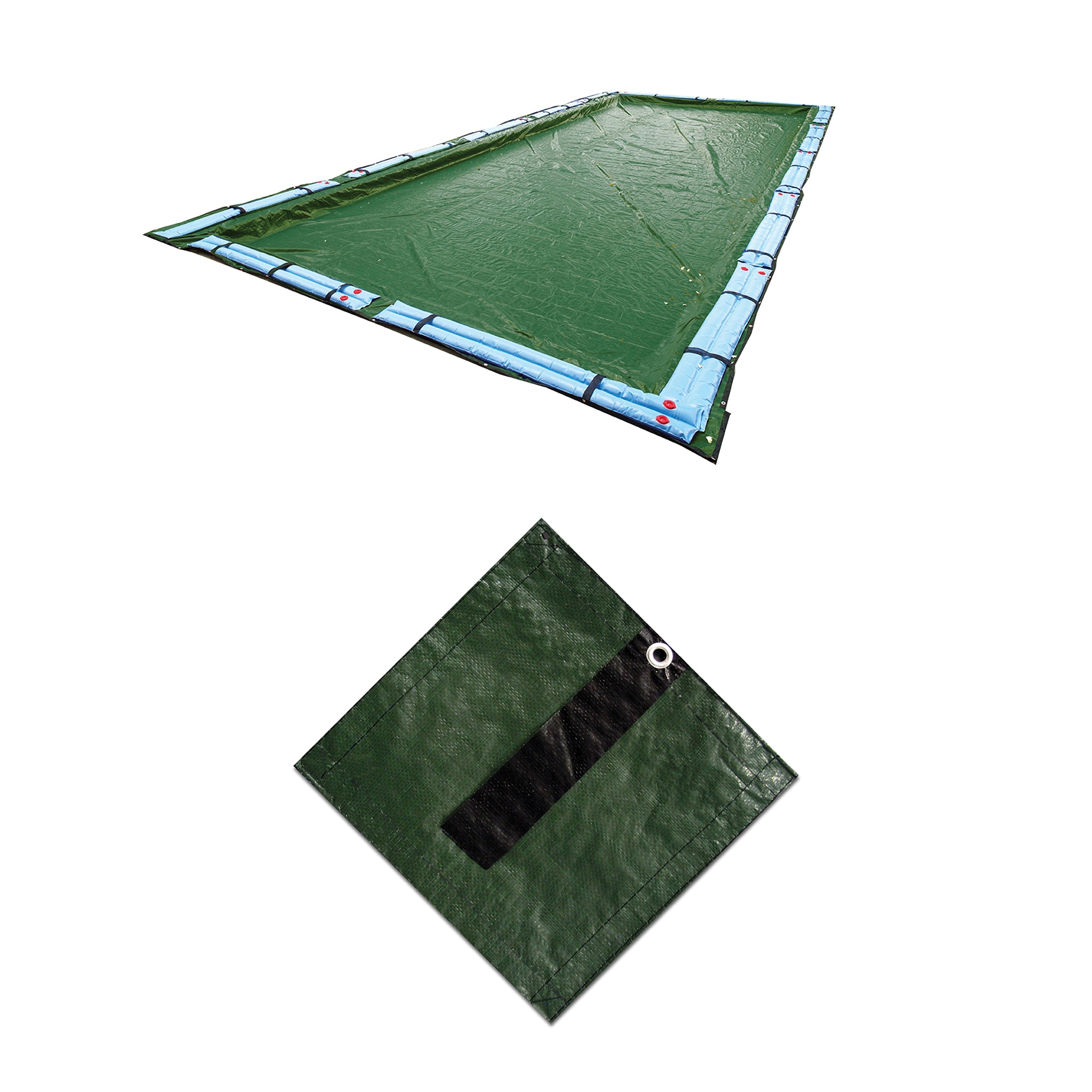 Blue Wave BWC848 41-Feet x 21-Feet Silver Polyethylene Winter Rectangle Pool Cover
