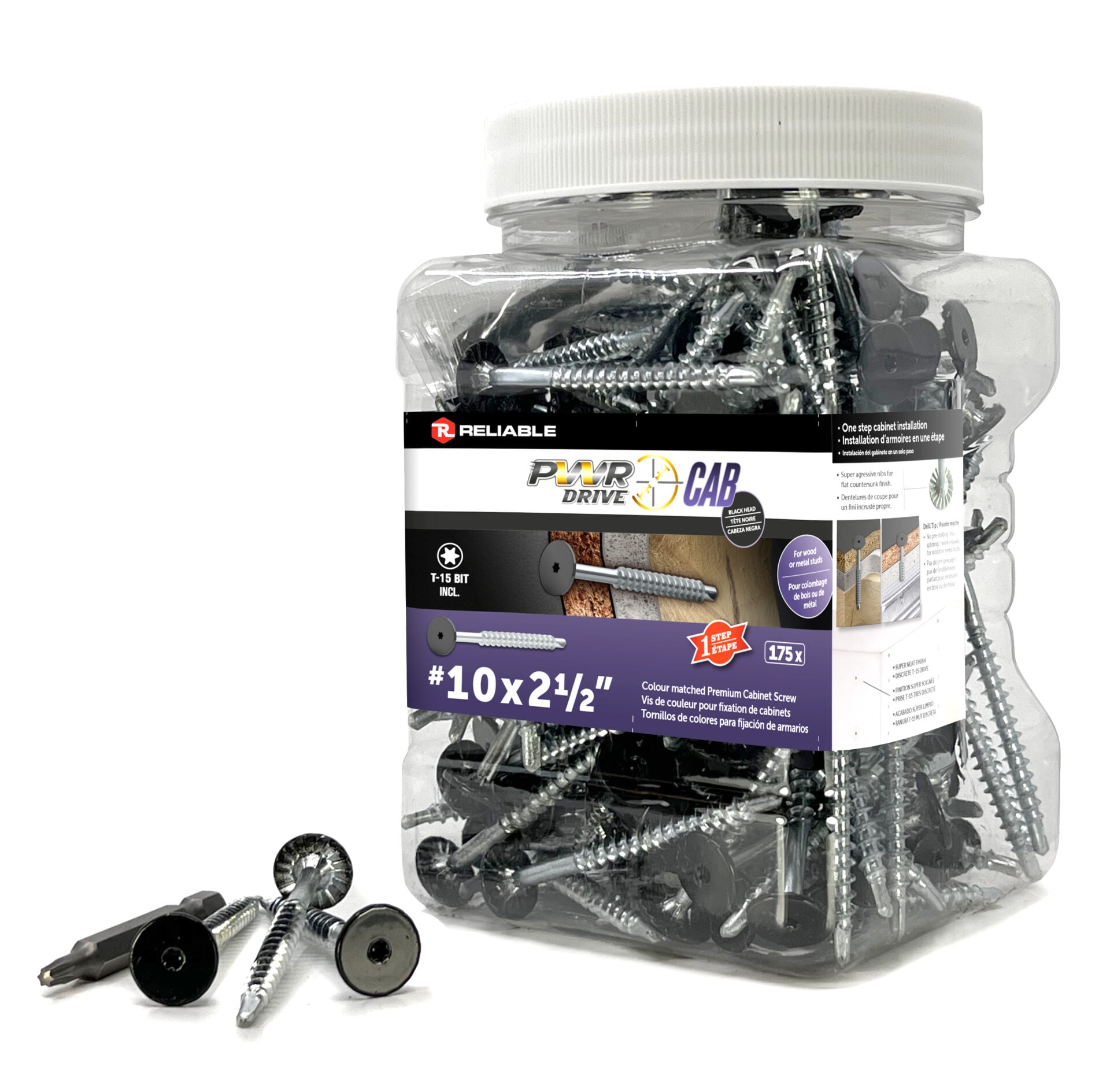 PWR DRIVE #10 x 2-1/2-in Star -Drive Screws 175 -Count