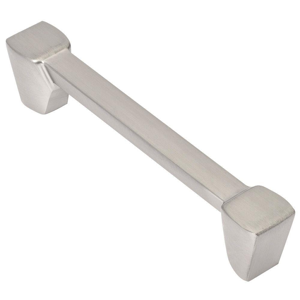 Wisdom Stone 4105128SN Hale 5-in , 128mm Center to Center Satin Nickel Rectangular Bar