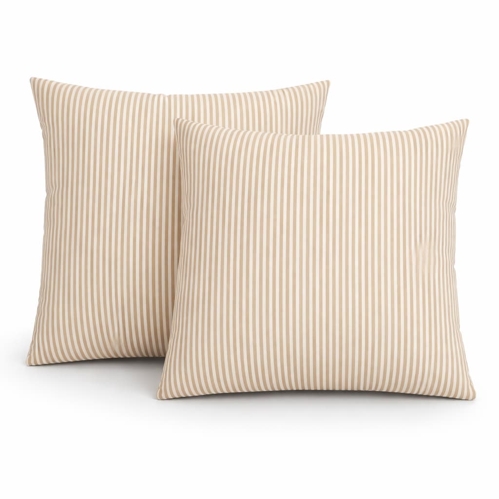 Blisstyle 2 Pack Outdoor Throw Pillows Waterproof Fade Resistant Patio Cushions for Garden Porch Poolside Furniture Soft Comfortable Decorative Pillow Covers Throw Pillows for Couch