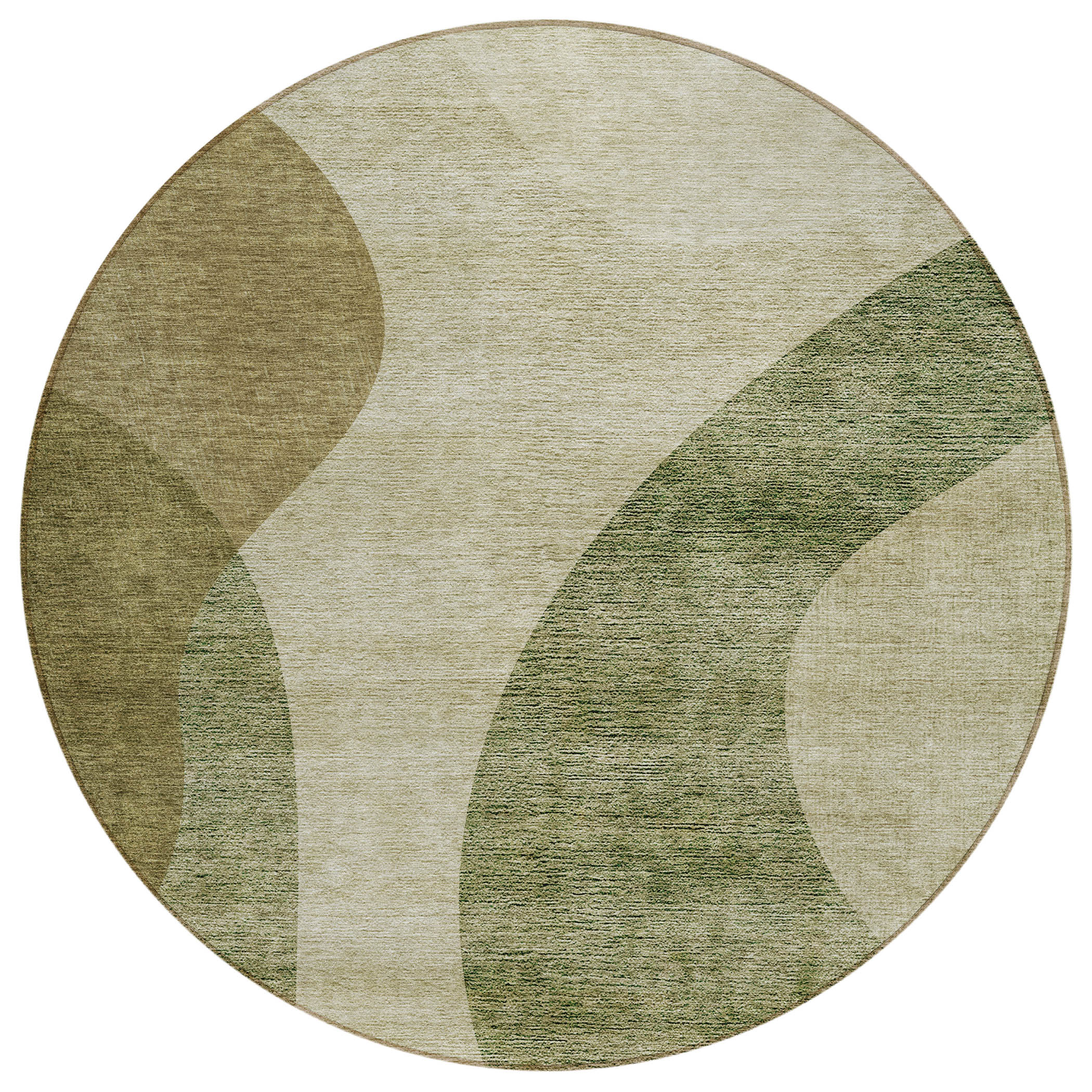 Addison Rugs ACN657BG8RO Chantille ACN657BG 8 x 8 (ft) Polyester Beige Round Indoor/Outdoor Geometric Machine washable Area rug