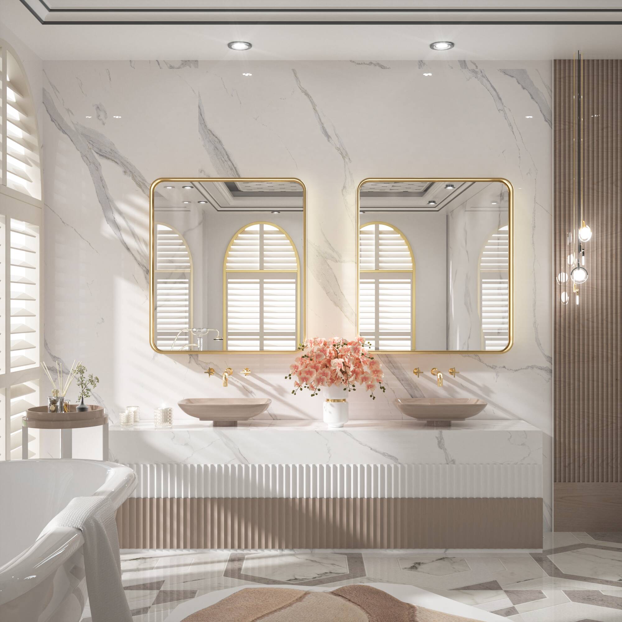 Keonjinn LW-JZ-JSKYJ-8191-GD Decor-Mirrors - View #2