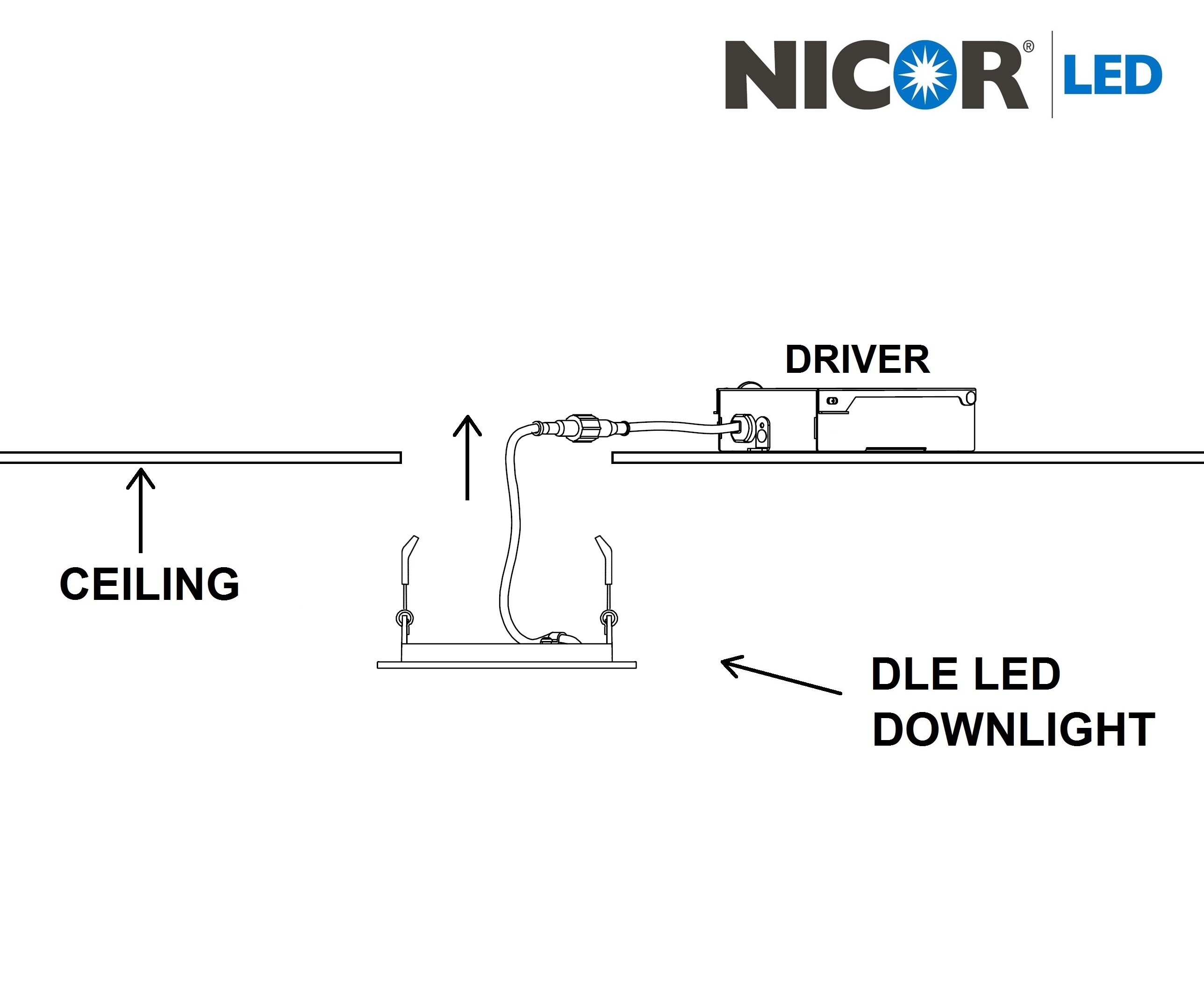 Nicor Lighting DLE43120SRDWH Led-Retrofit-Downlight - View #11