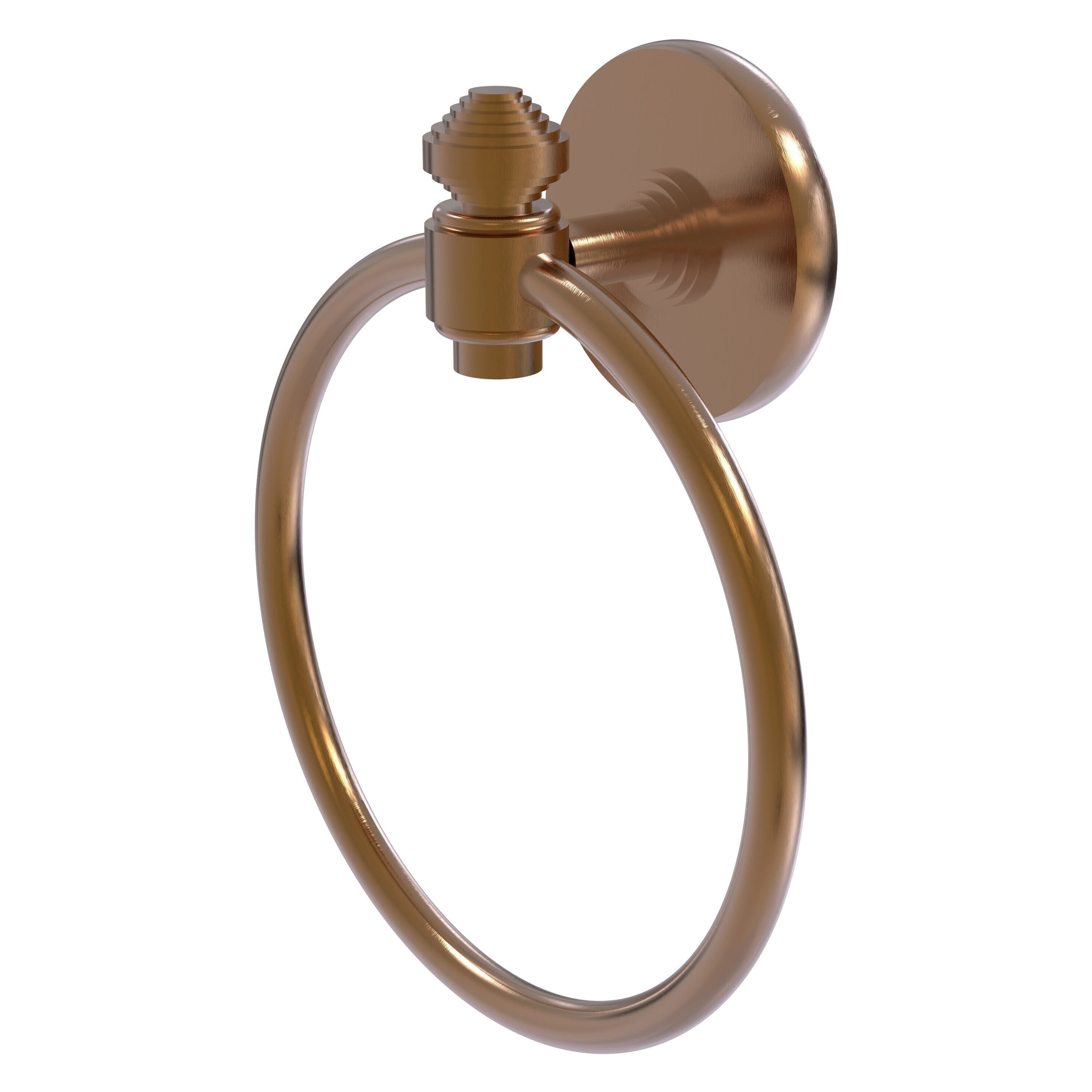 Allied Brass SB-16-BBR Southbeach Brushed Bronze Wall mount Single Towel Ring