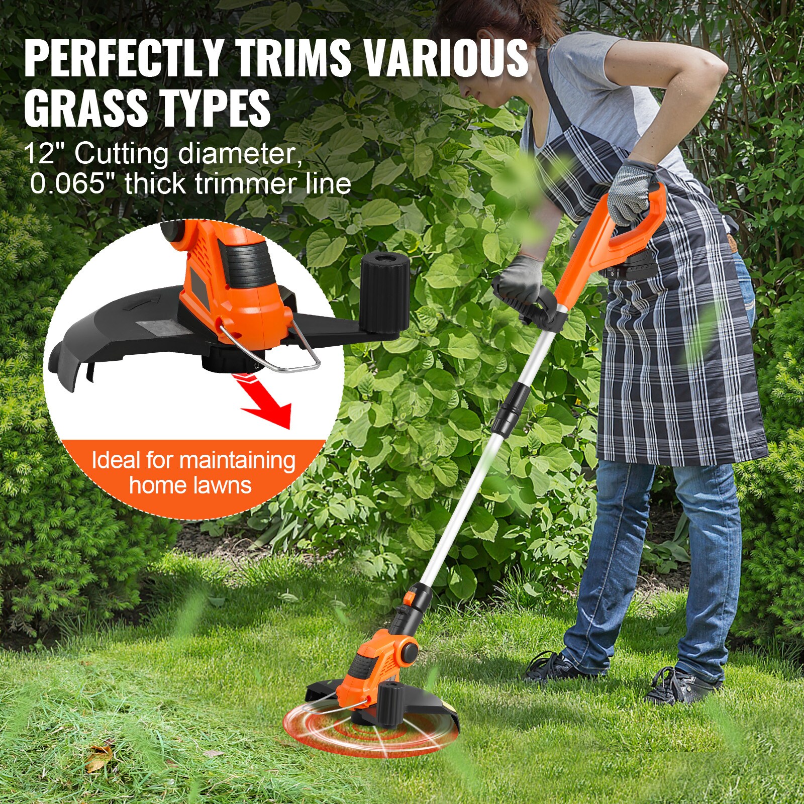 VEVOR WXCS4AH10120VKX3WV5 Cordless-String-Trimmers - View #5