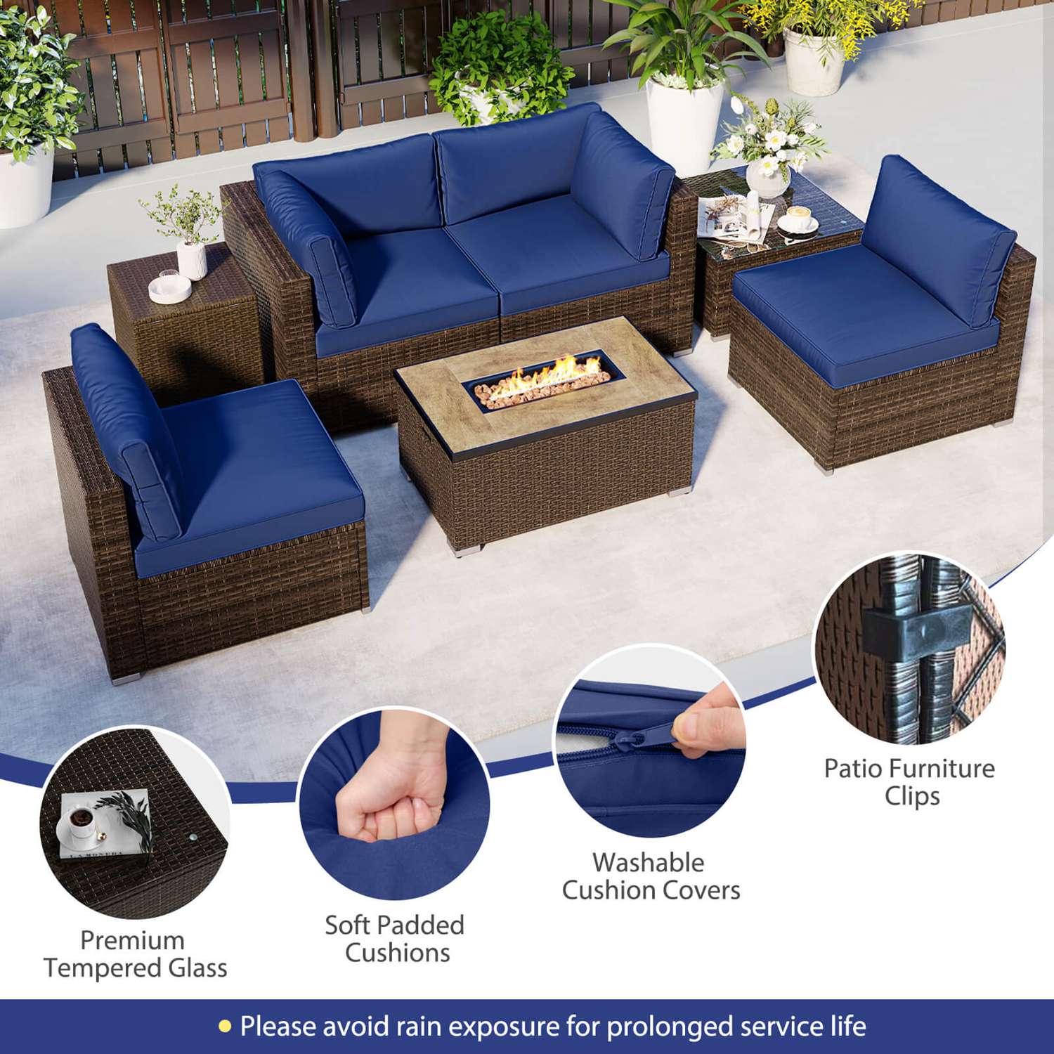Costway CSHY001783 Patio-Conversation-Sets - View #10
