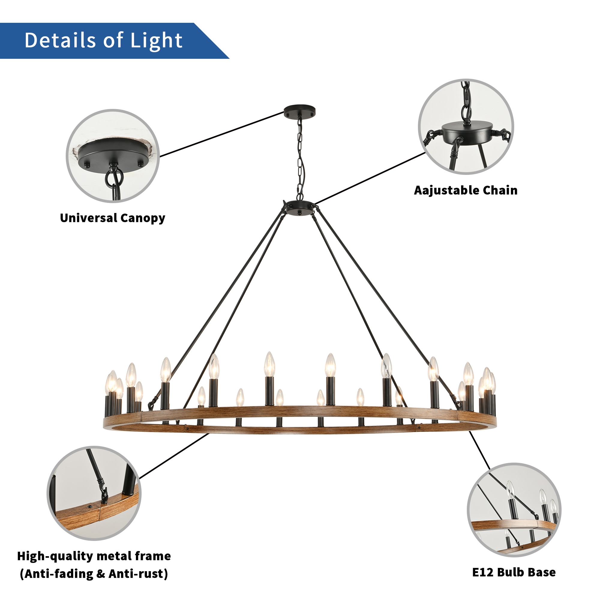 WELLFOR VTZEL45MG Pendant-Lights - View #4