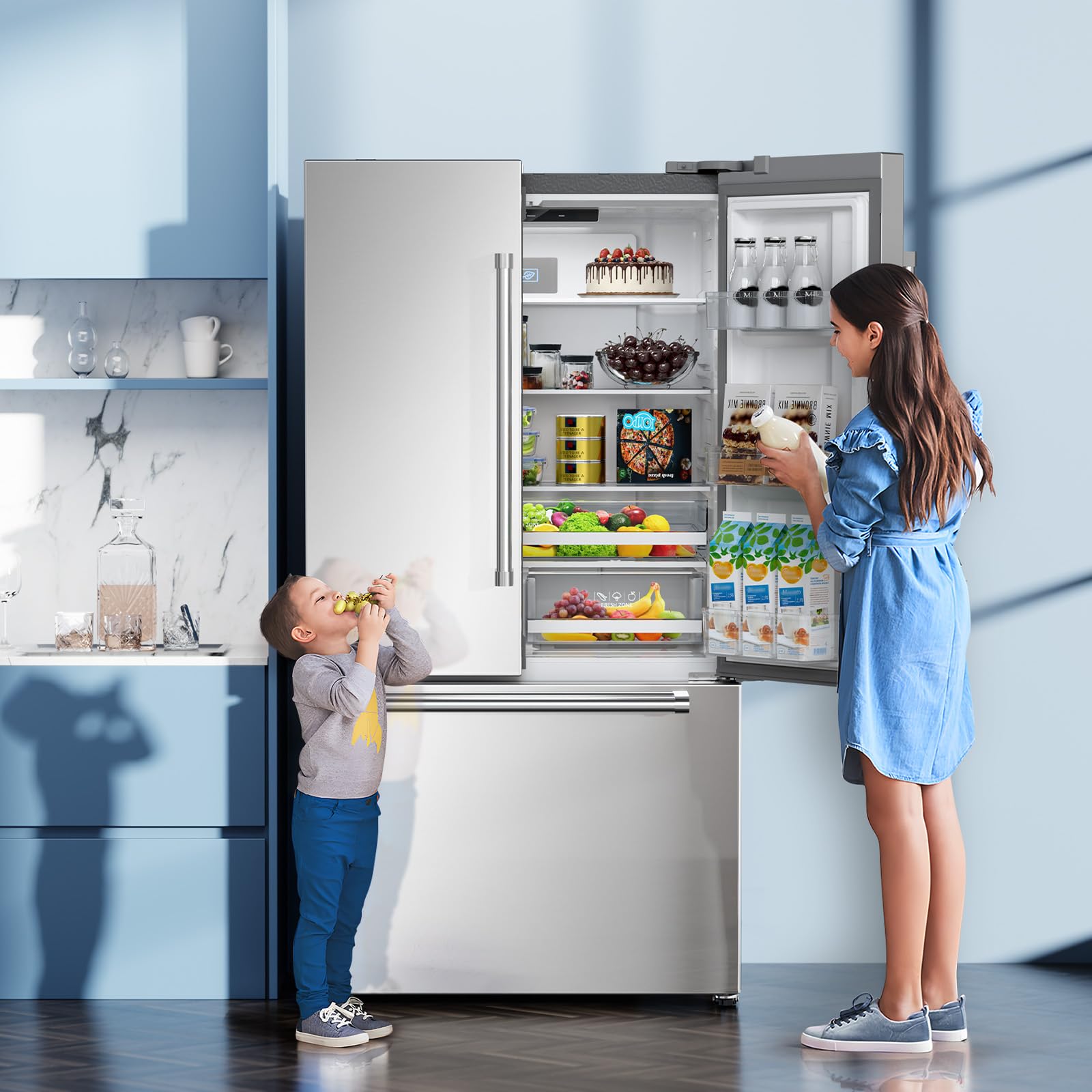 COWSAR LSRW-43660RLR0 French-Door-Refrigerators - View #9