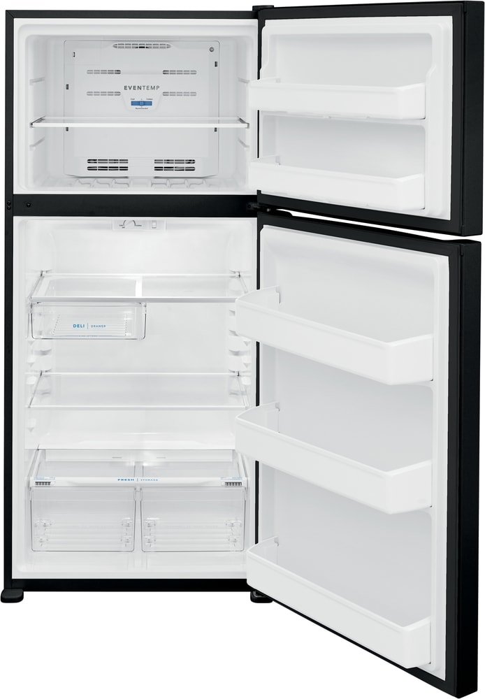 Frigidaire 18.3-cu ft Top-Freezer Refrigerator (Black) Garage Ready ...