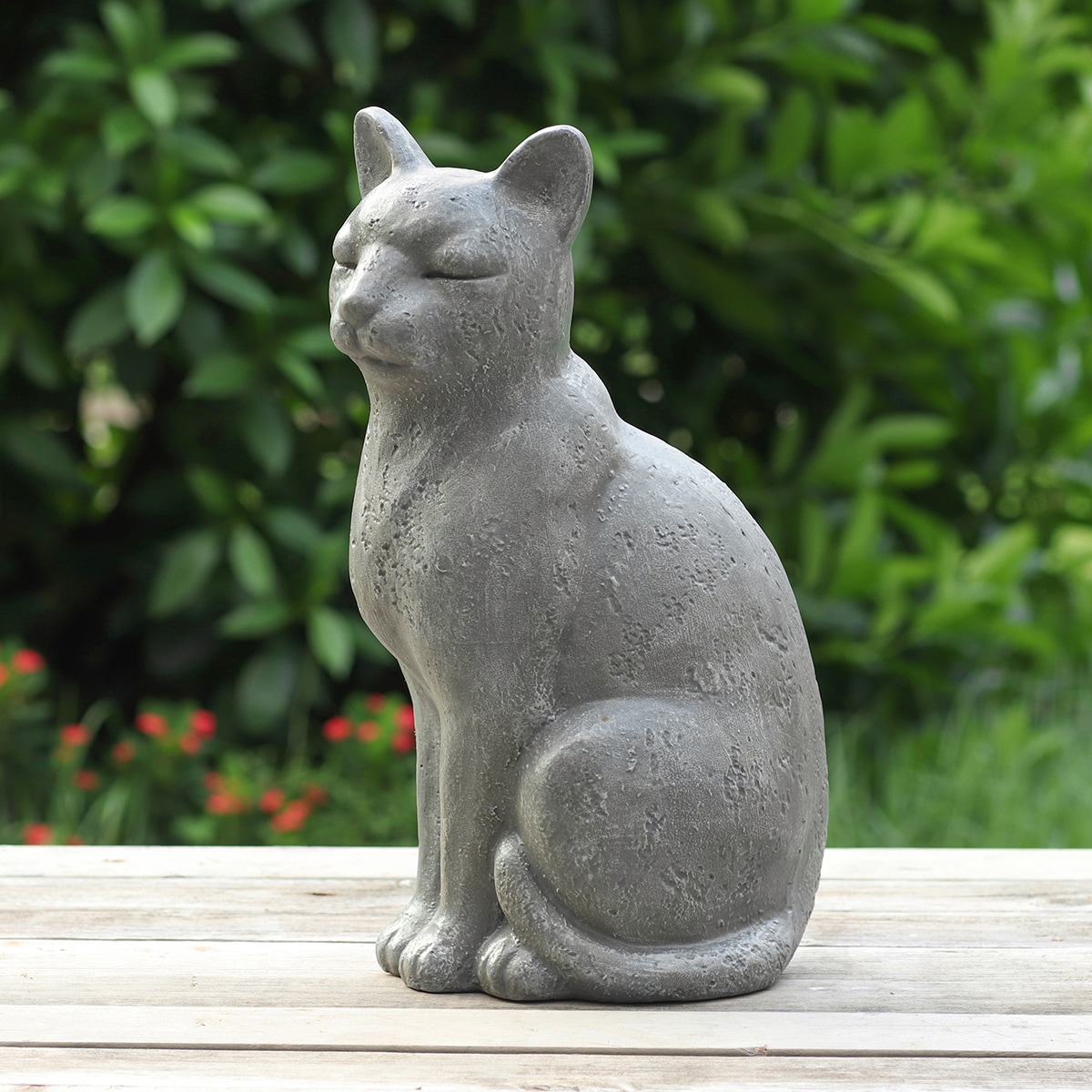 Style Selections 15-in H x 6.87-in W Gray Garden Statue in the Garden  Statues department at
