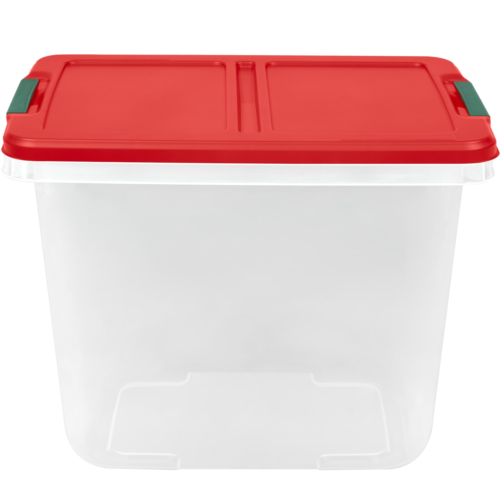 Holiday Living X-large 25-Gallons (100-Quart) Clear W/Red Lid