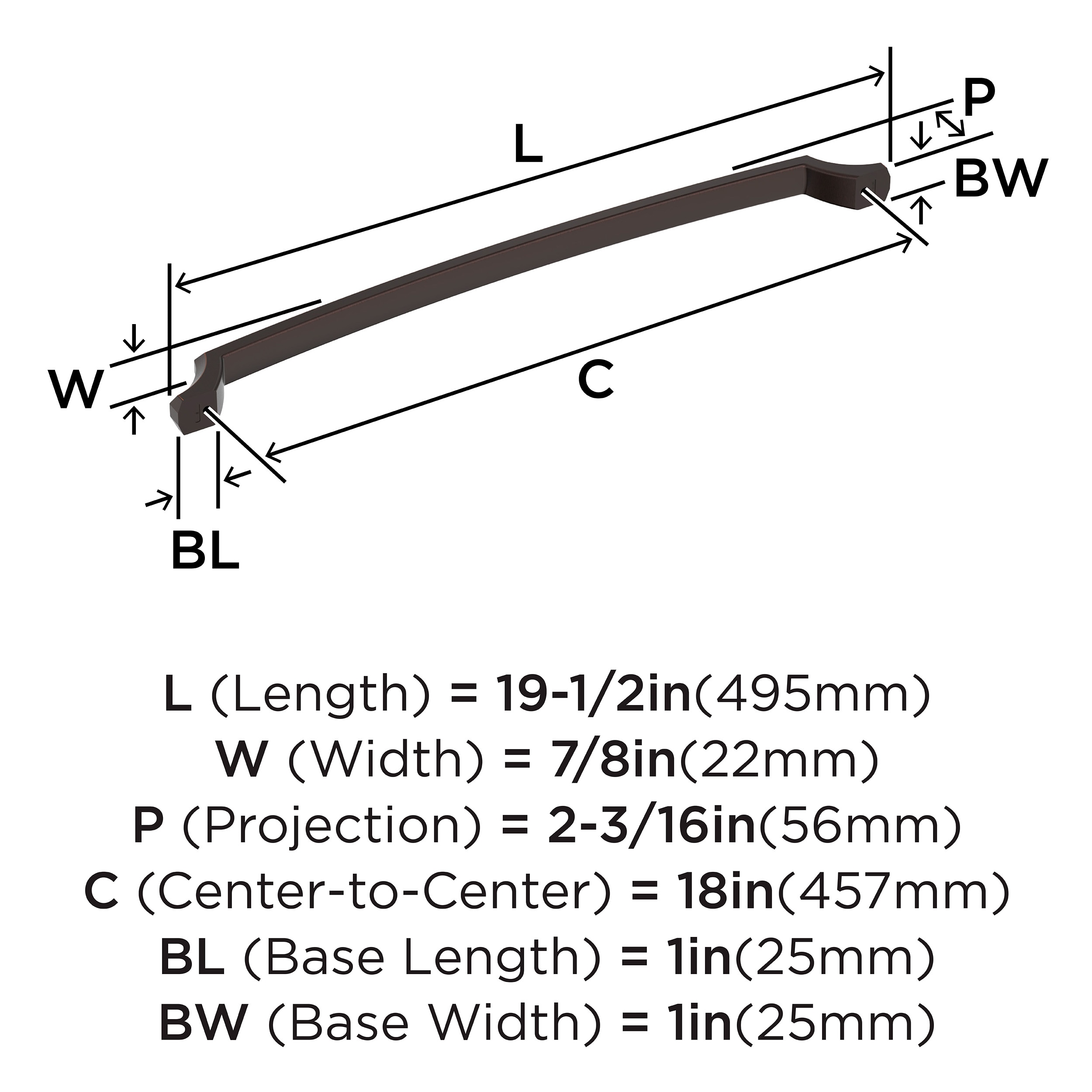 Amerock BP36715ORB Cabinet-Pulls - View #4