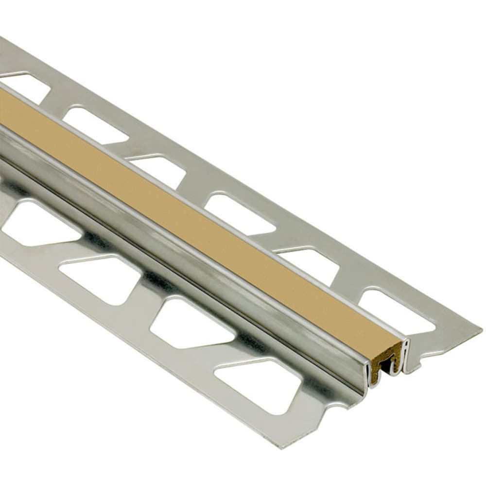 Schluter Systems EKSN300HB Dilex-KSN 1.188-in W x 98.5-in L Light beige Steel Movement joint Tile Edge Trim