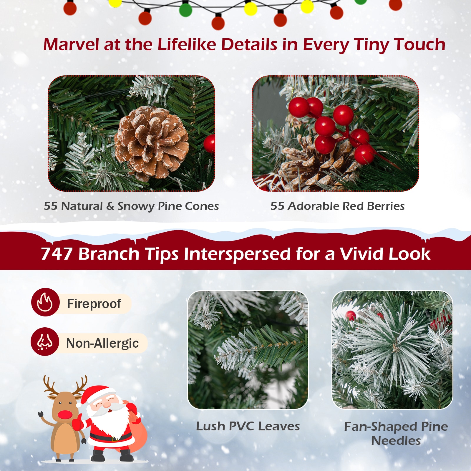 Forclover HBV-CT506S Artificial-Christmas-Trees - View #6