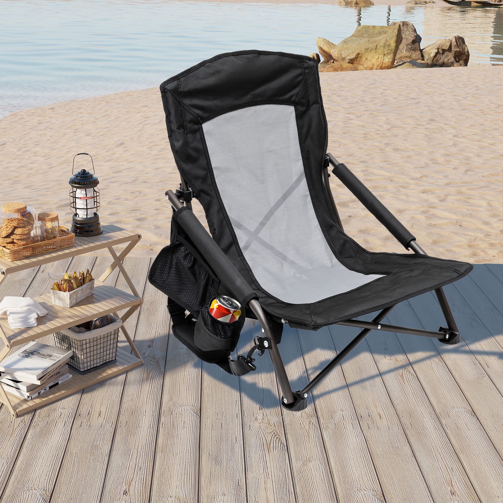 Clihome CL-CCAC2417GBK1 Beach-Camping-Chairs - View #2