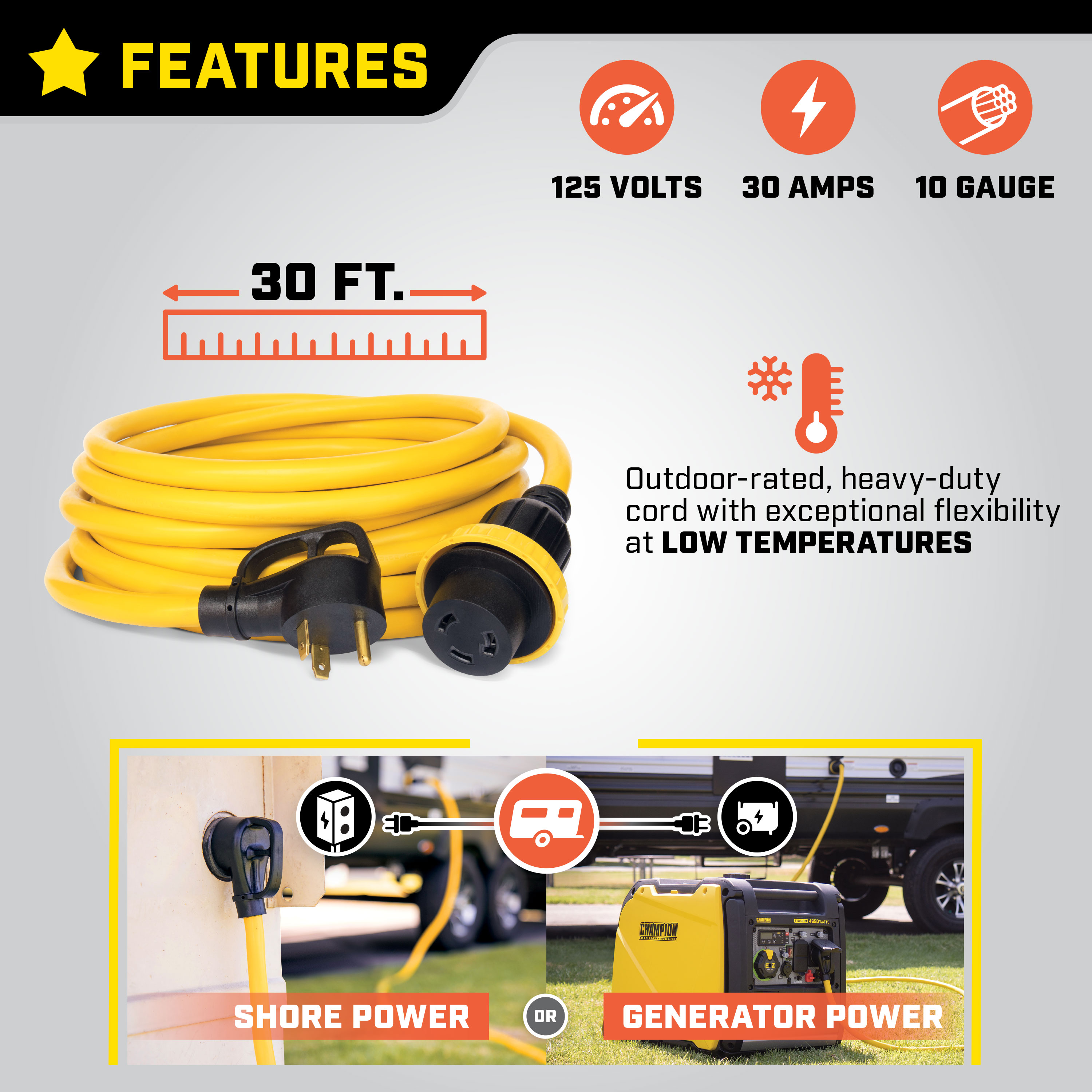 Champion Power Equipment 100827 Electrical-Extension-Cords - View #2