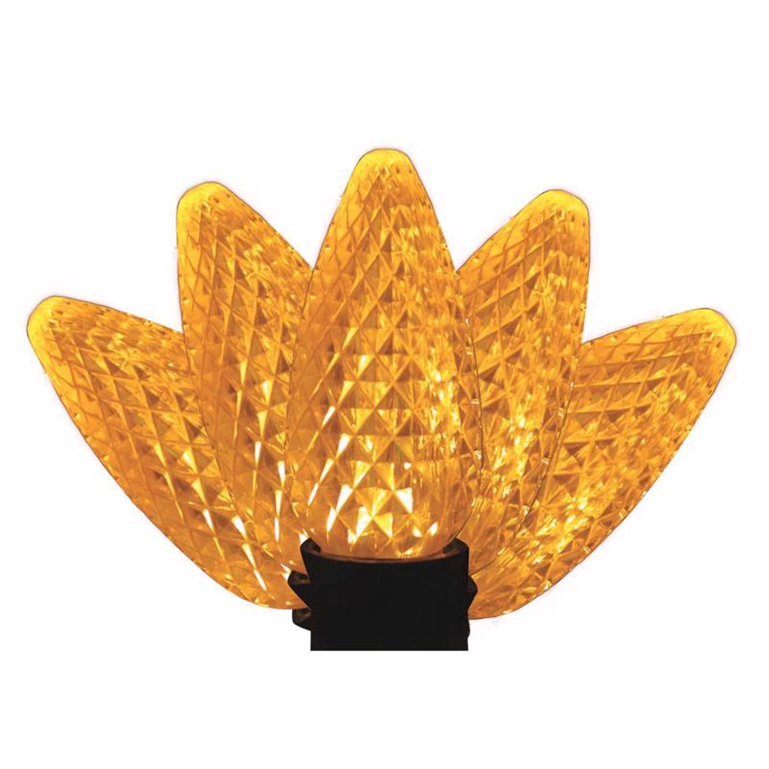 Holiday Bright Lights  LED PS C9 Yellow 25 ct Christmas Light Bulbs