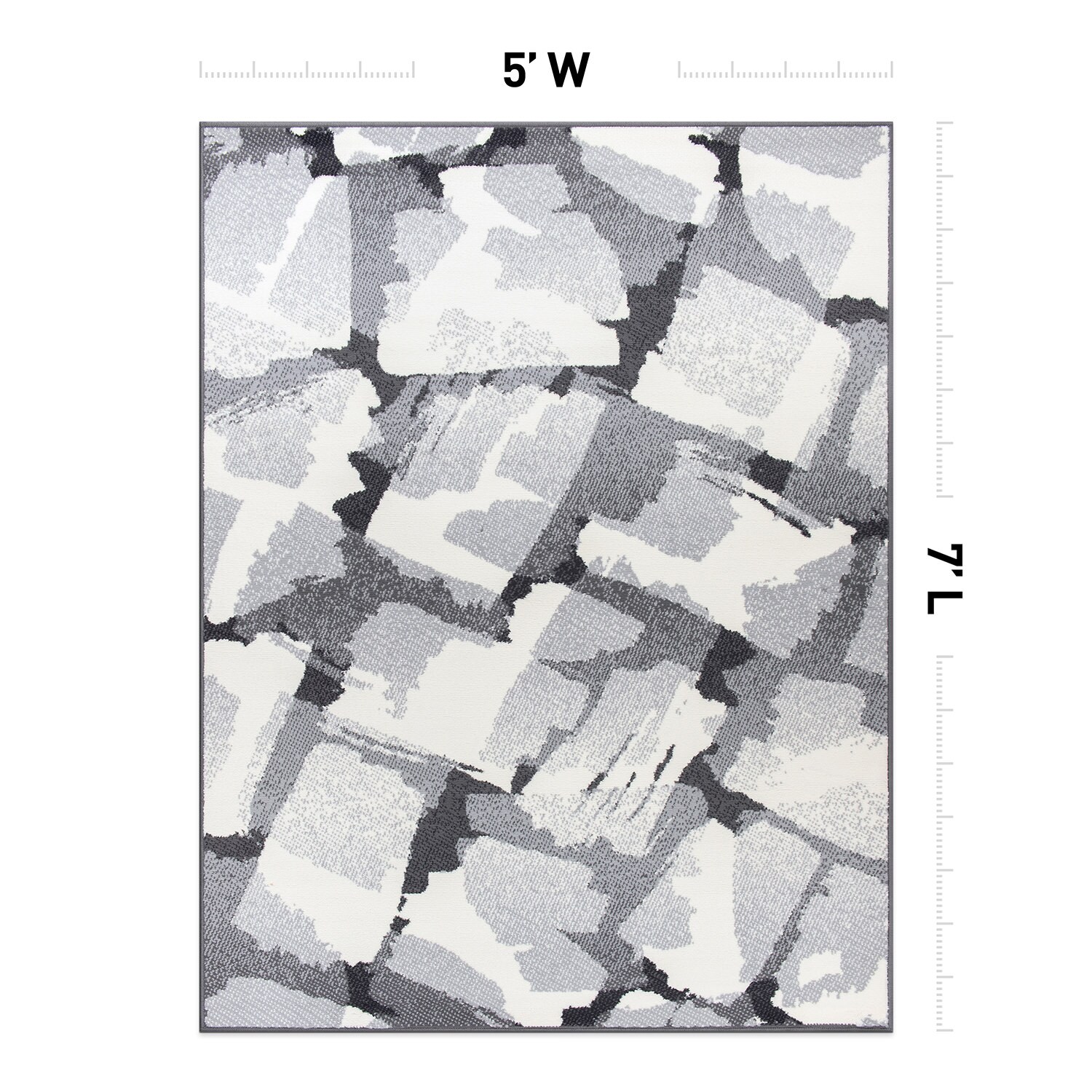 World Rug Gallery 3009GRAY5X7 rugs - View #2