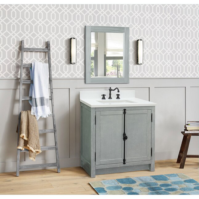 Bellaterra Home LV0100-GYA Single Vanity- Cab only 30-in Gray Ash Bellaterra Home LV0100-GYA Single Vanity- Cab only 30-in Gray Ash