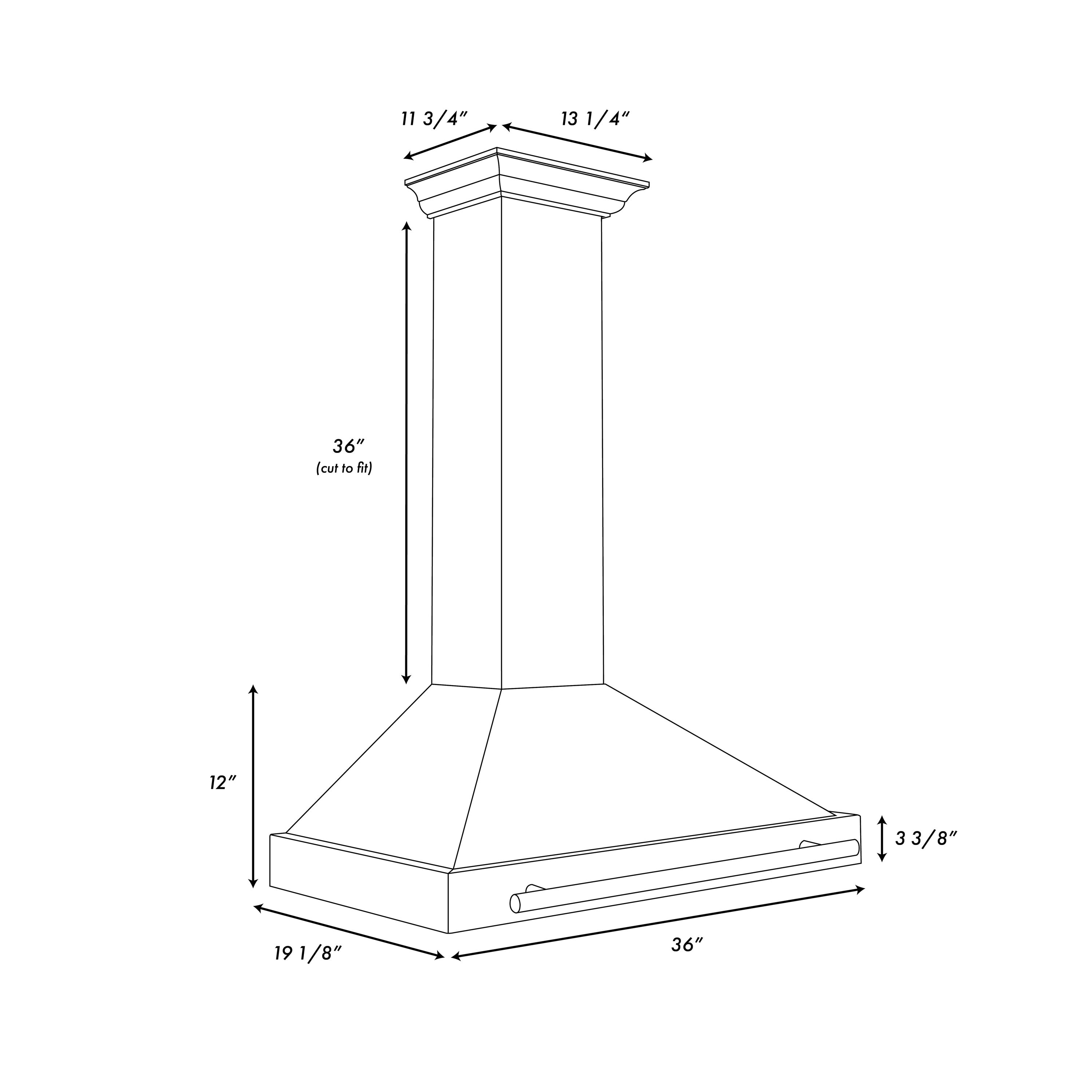 ZLINE KITCHEN & BATH BSKB4Z-36-CB Wall-Mounted-Range-Hoods - View #5