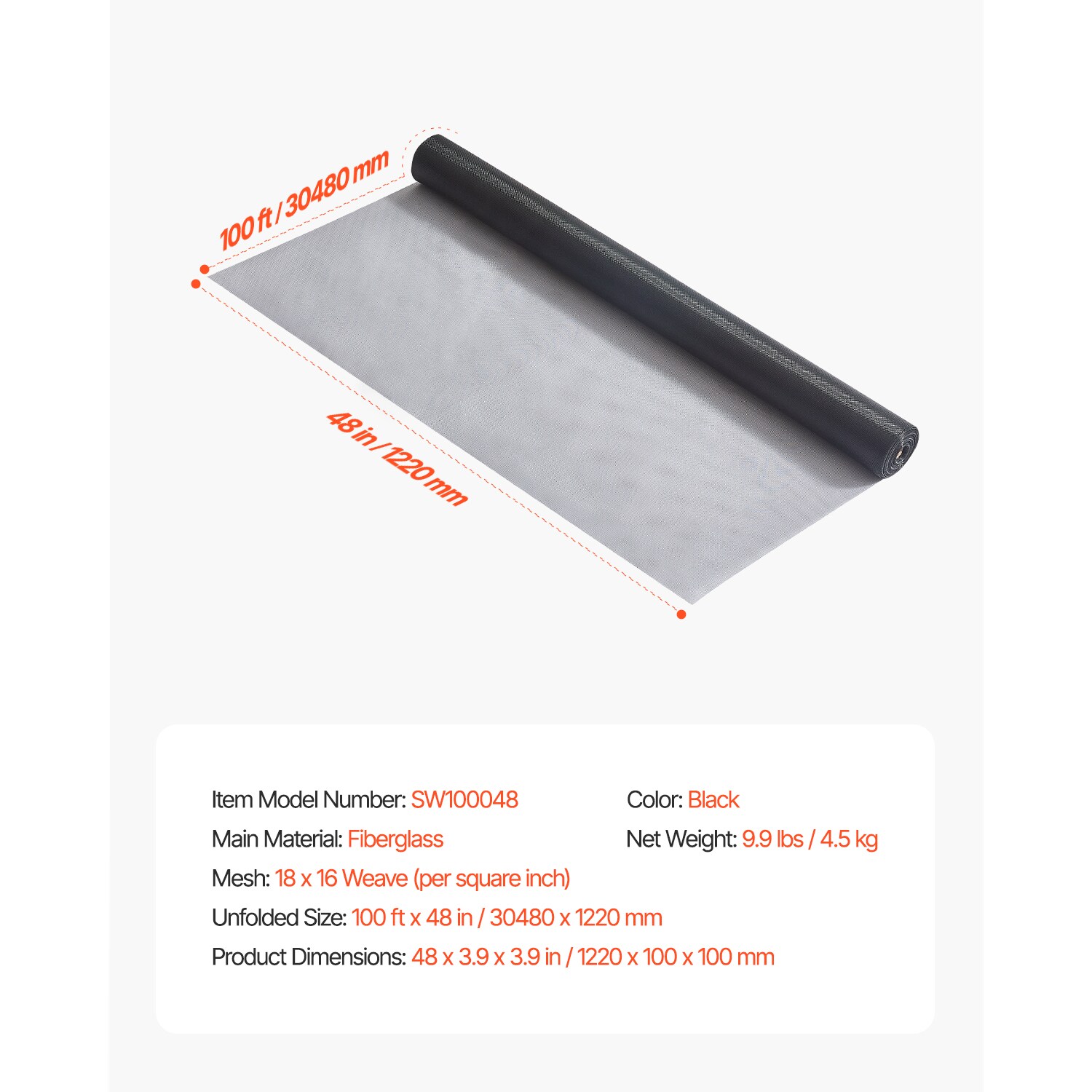 VEVOR SCSCJ100FT4807566V0 Window-Screens - View #7