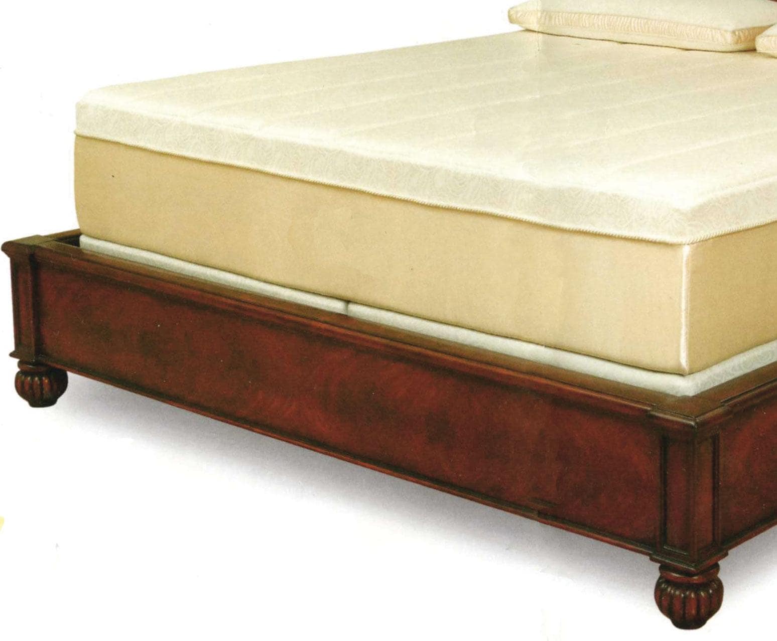 Stained Cherry Solid Hardwood Bun Foot Leg for Furniture