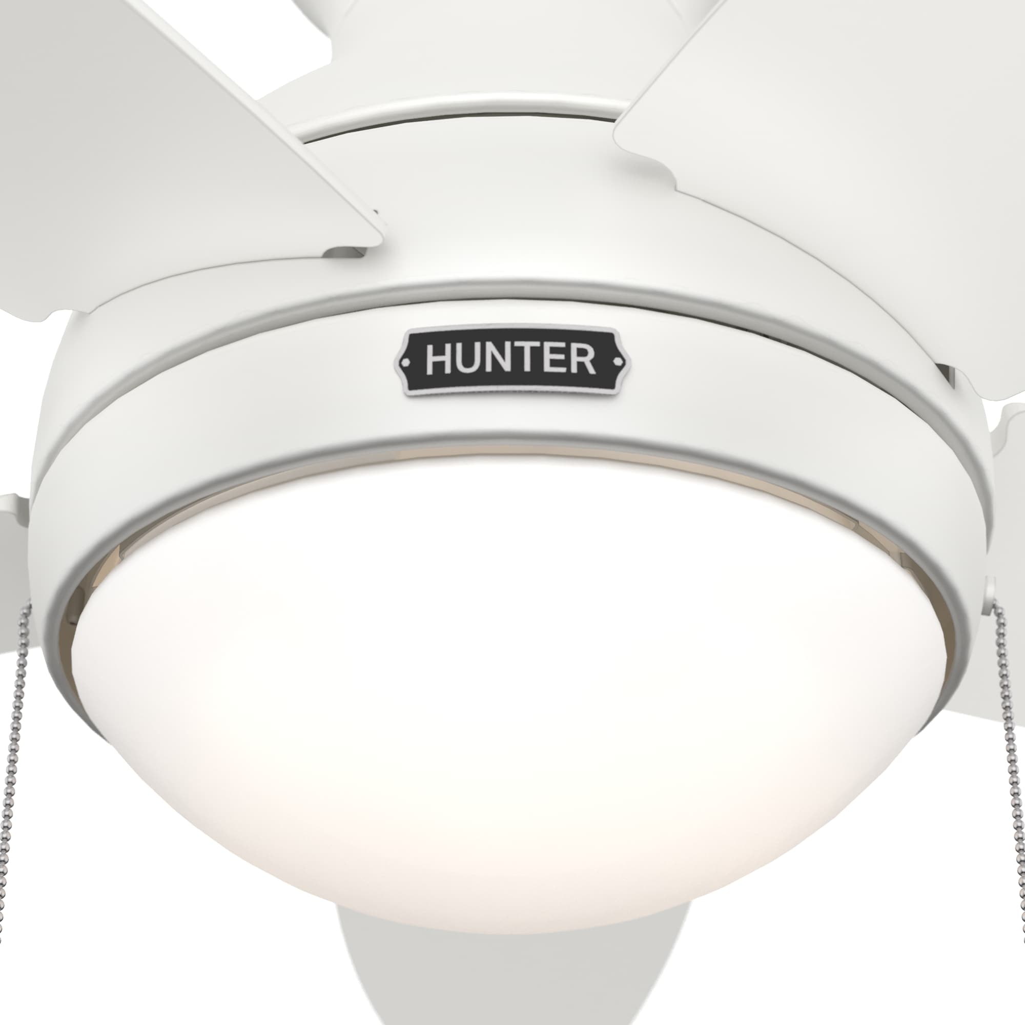 Hunter Quartino SureSpeed 44in Fresh White LED Indoor Flush Mount