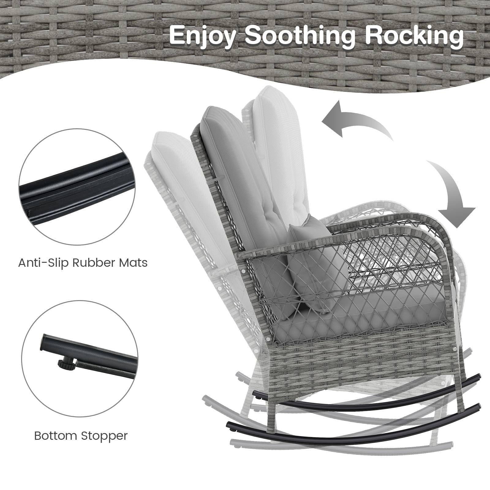 GarveeLife 5MF-P5VCDS6XELX Patio-Chairs - View #4
