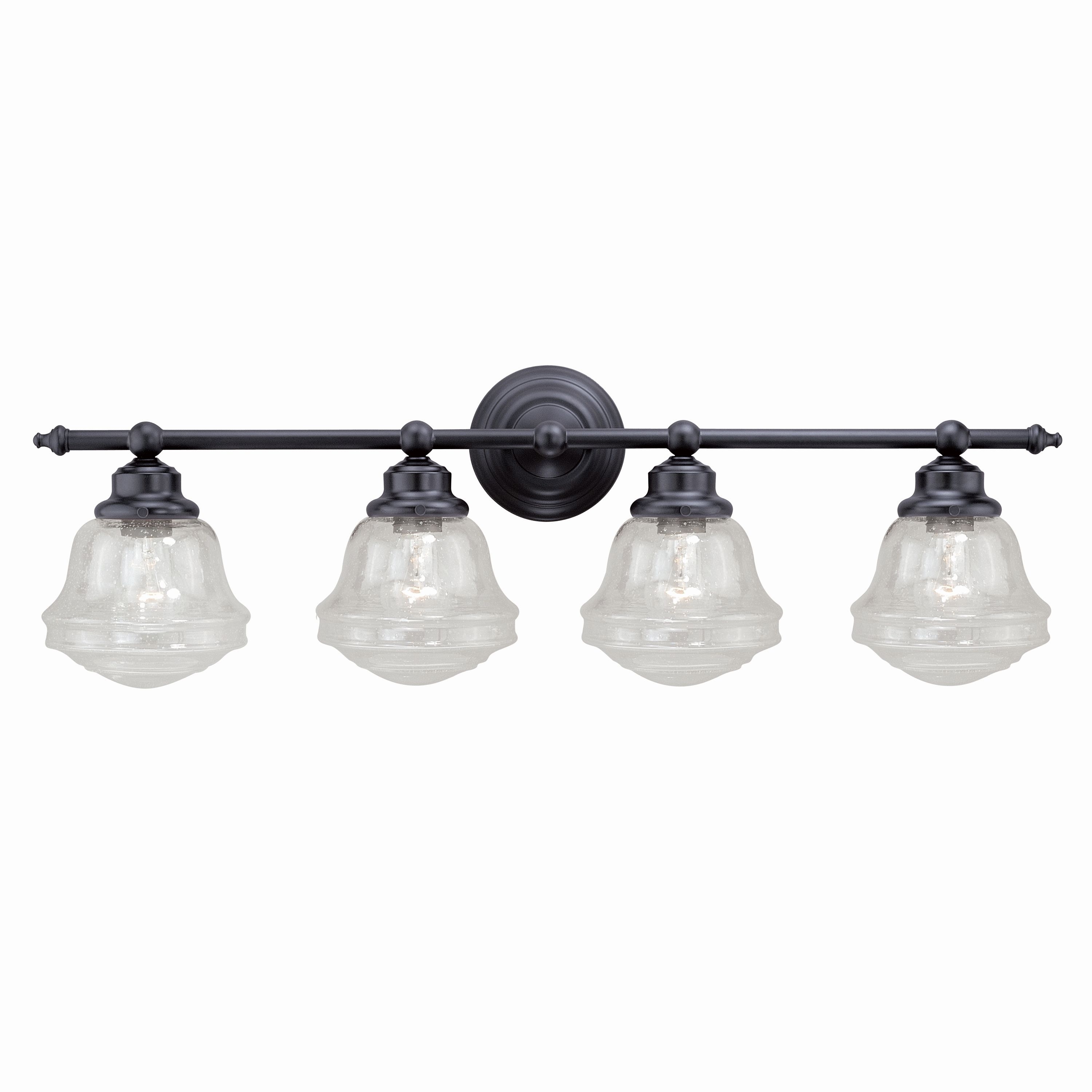 Cascadia W0191 Huntley 32-in 4 -Light Oil-rubbed Bronze Farmhouse Vanity light