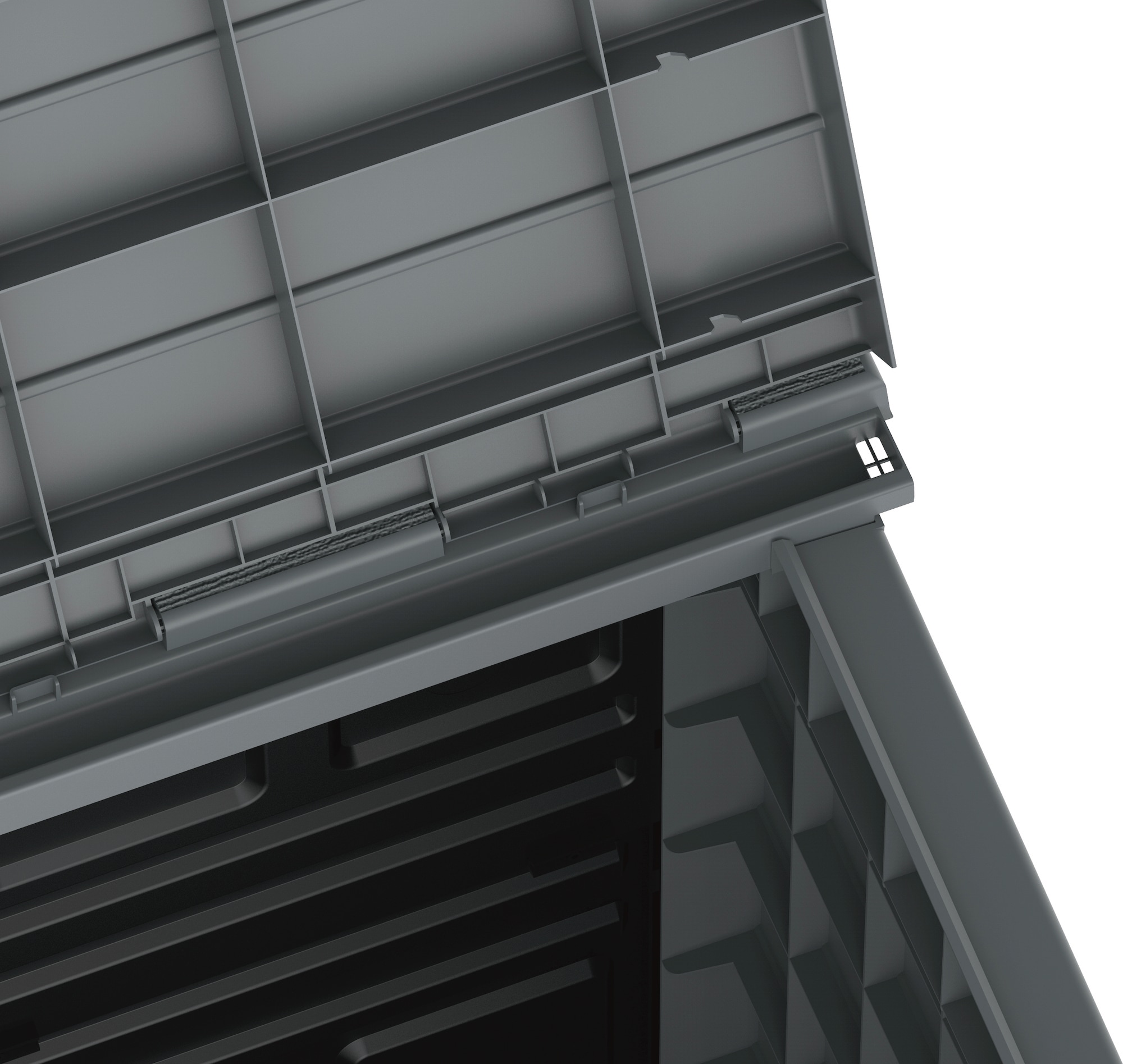 Duramax Gray Resin Outdoor Deck Storage Shed with Latching Doors