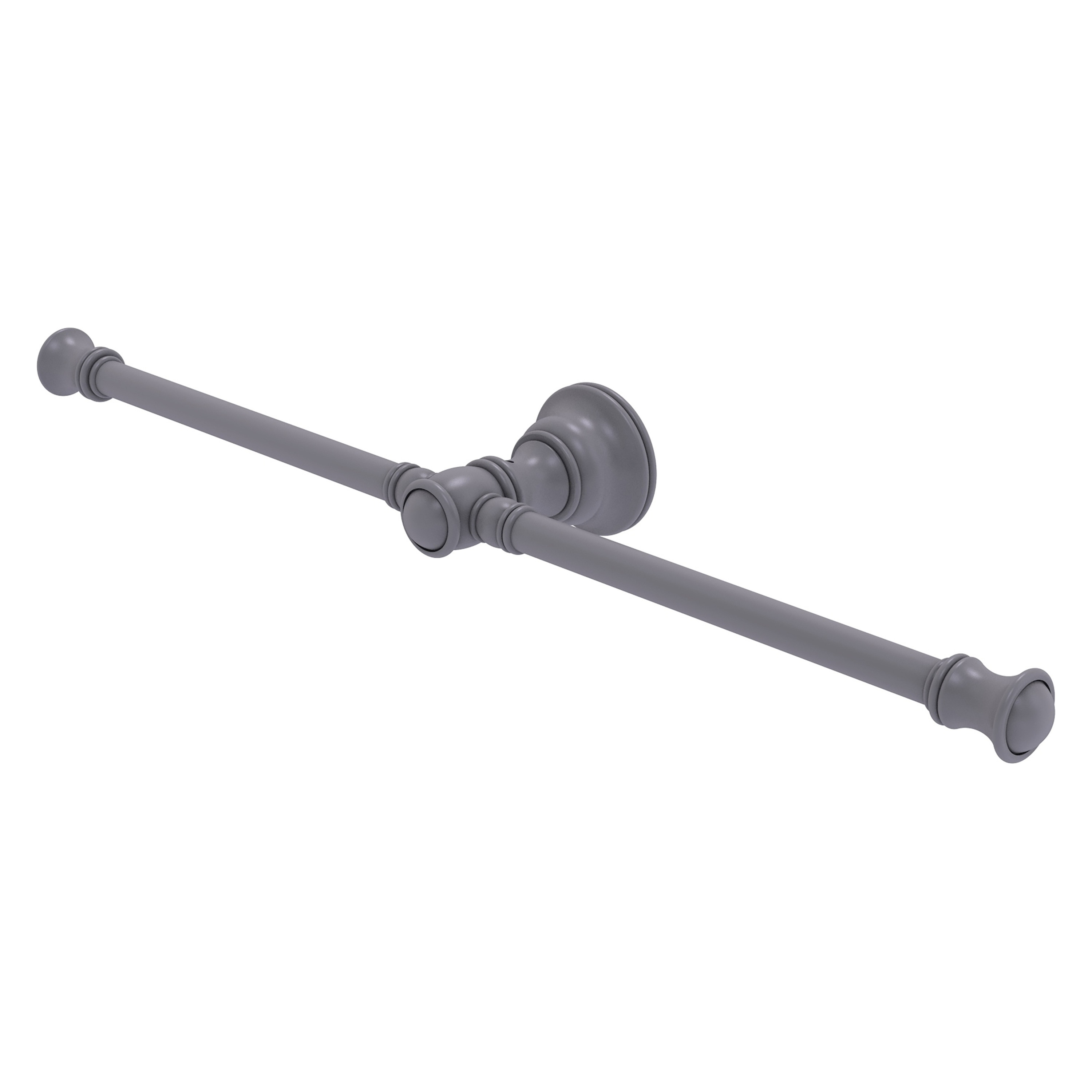 Allied Brass CL-HTB-2-GYM Carolina 15-in double Matte Gray Wall mount Double Towel Bar