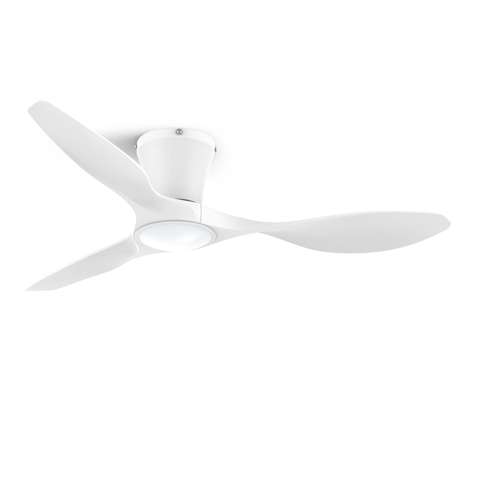 AOIZGMY  42 Inch Ceiling Fan with Light Remote Control Quiet Reversible DC Motor Flush Mount 3CCT Dimmable LED White for Indoor Outdoor Bedroom