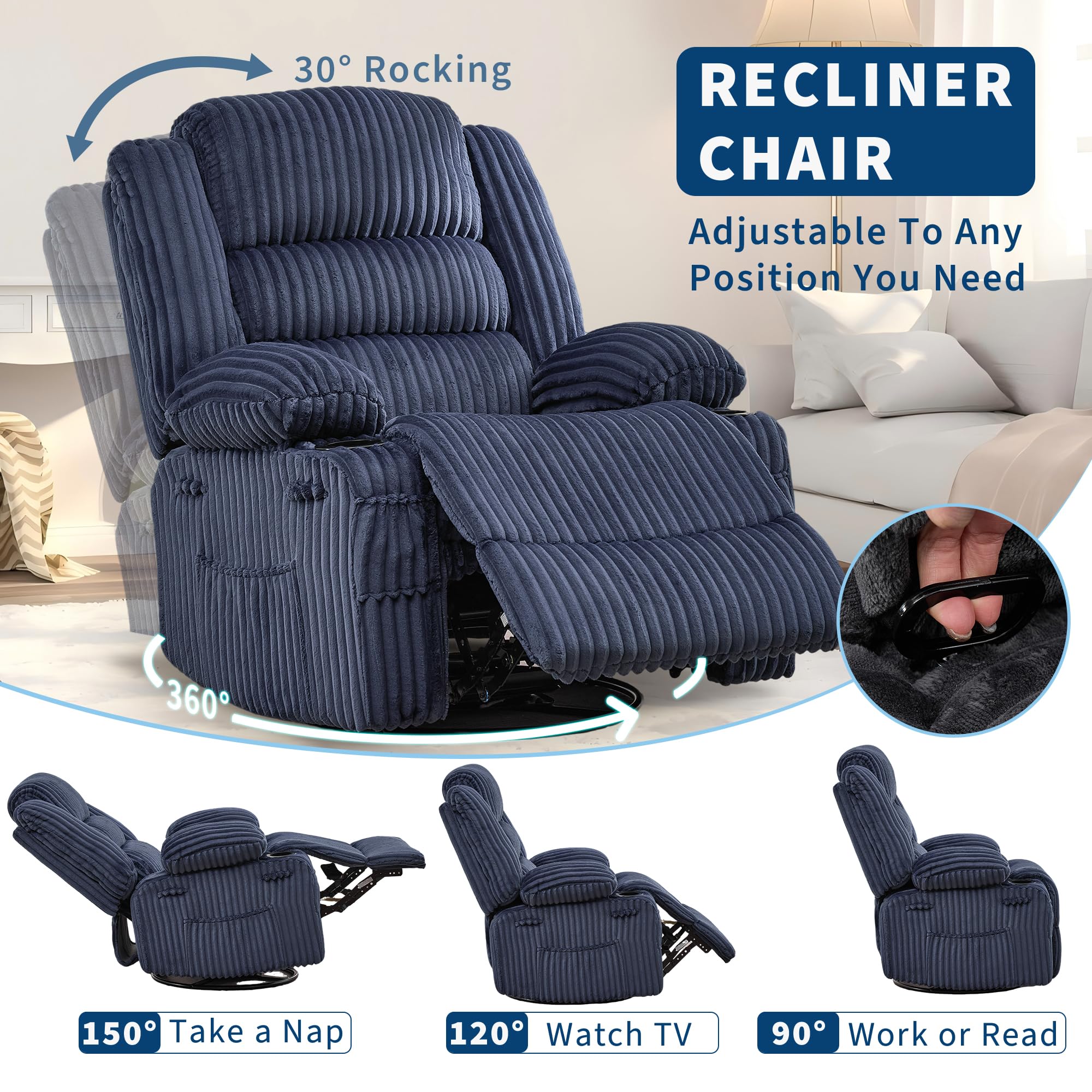 GarveeLife CLJ-CRBRKI7SFWK3AK recliners - View #4