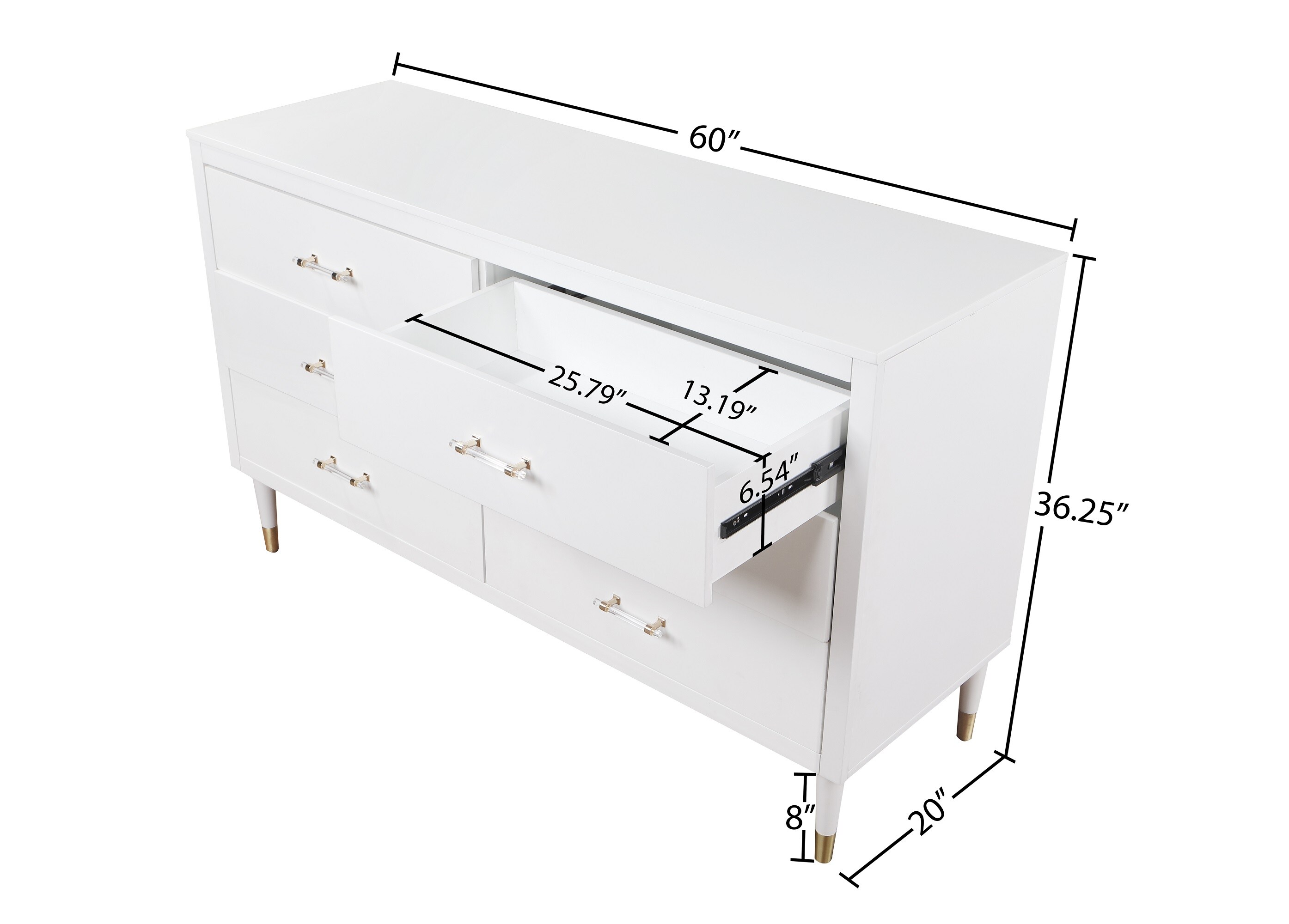 Manhattan Comfort DR-CHKD0602-WH dressers - View #3