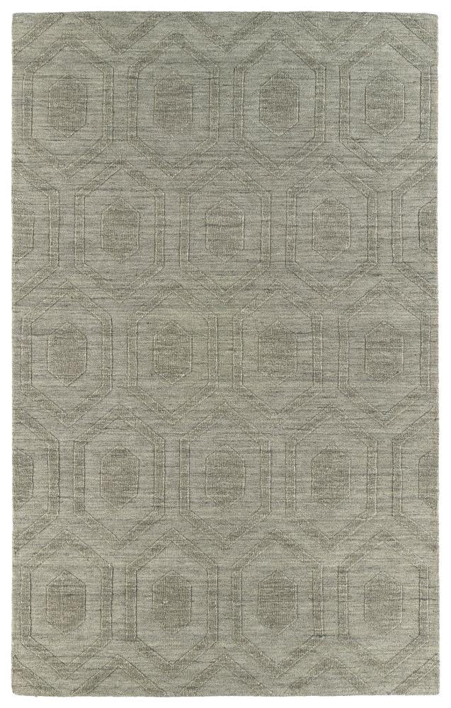 Kaleen IPM01-82-811 Imprints Modern 8 X 11 (ft) Wool Lt.Brown Indoor Trellis Moroccan Area Rug