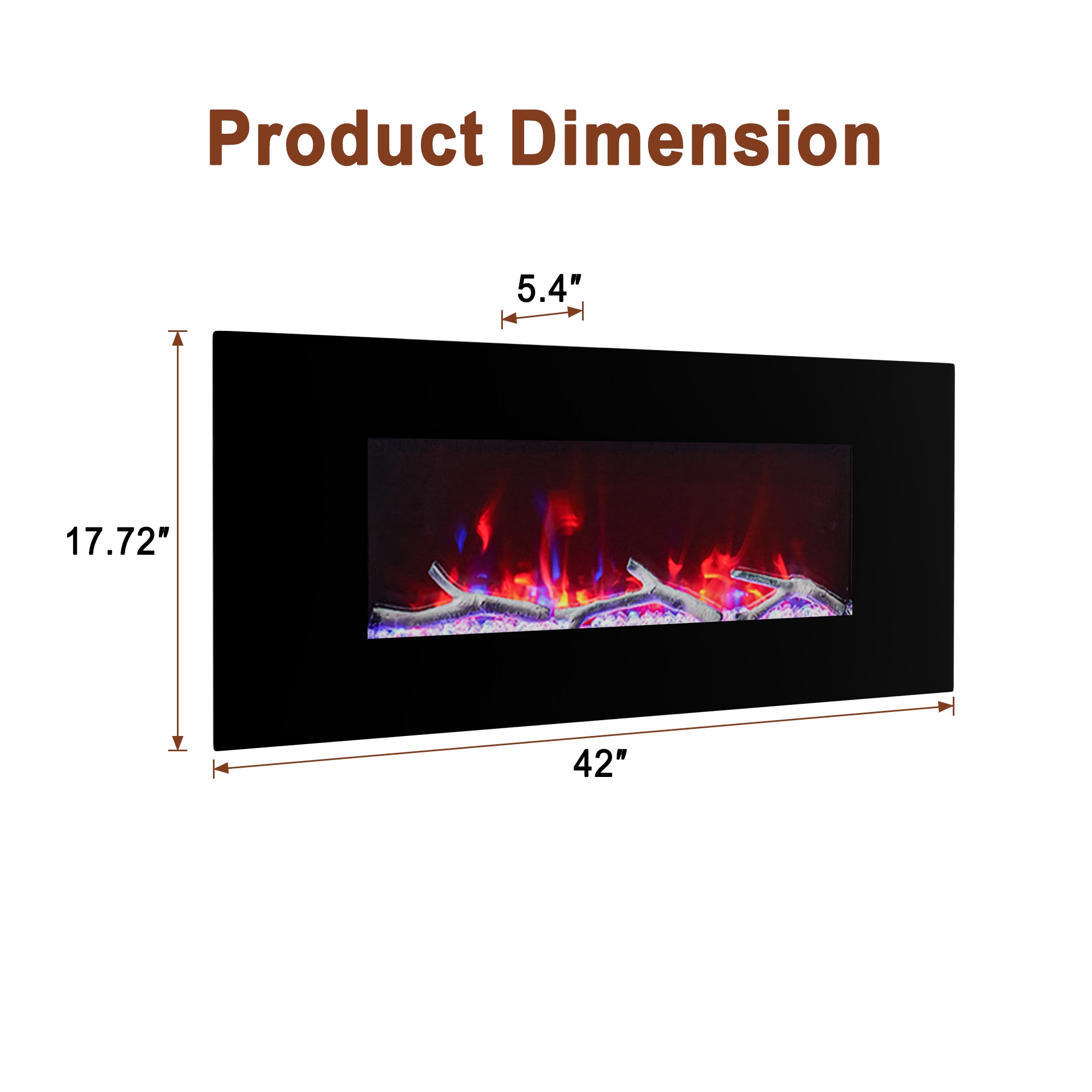 Mondawe WF-ZHX-BS-42 Electric-Fireplaces - View #13