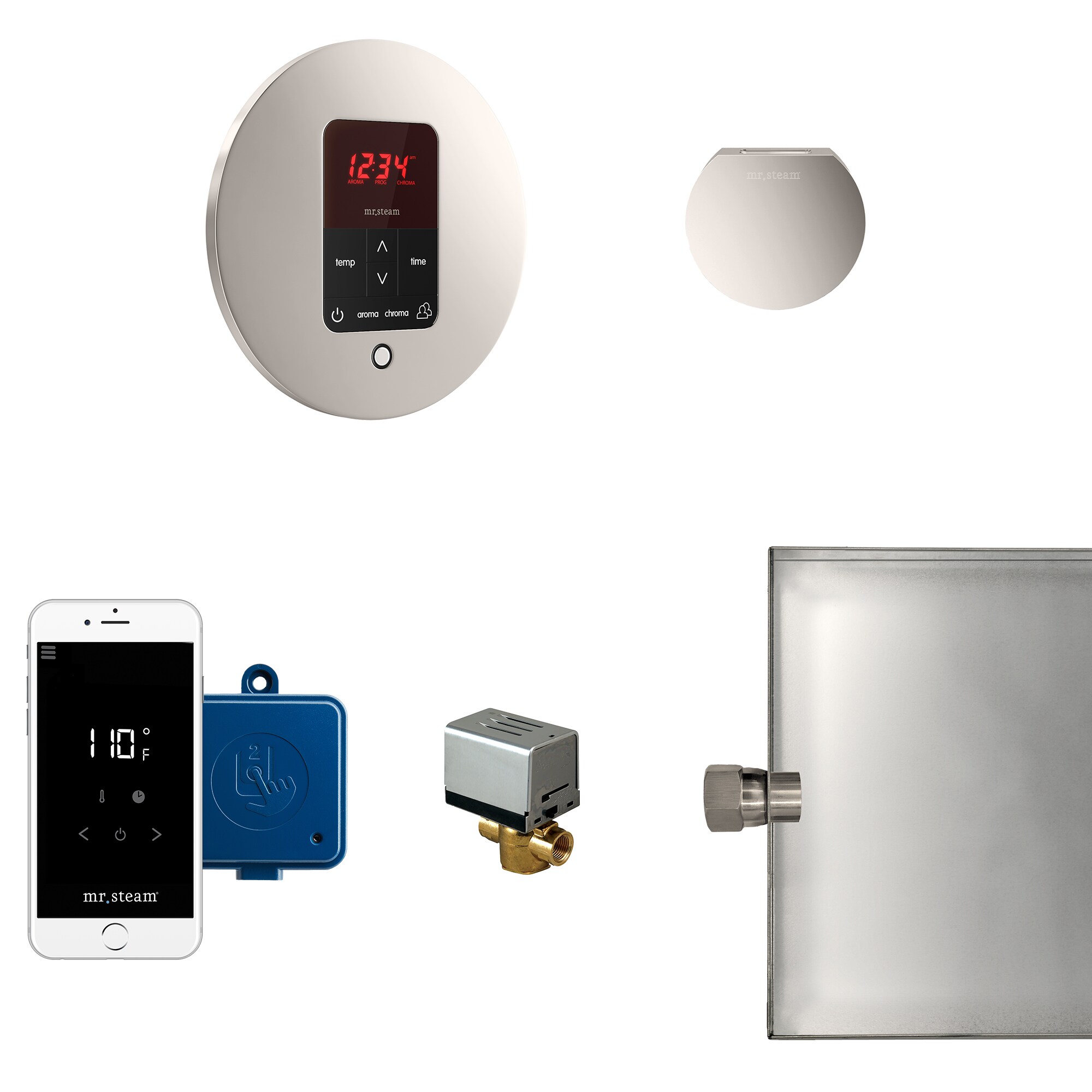 Mr. Steam MSBUTLER1RD-PN 120-Watts Polished Nickel Steam generator control kit