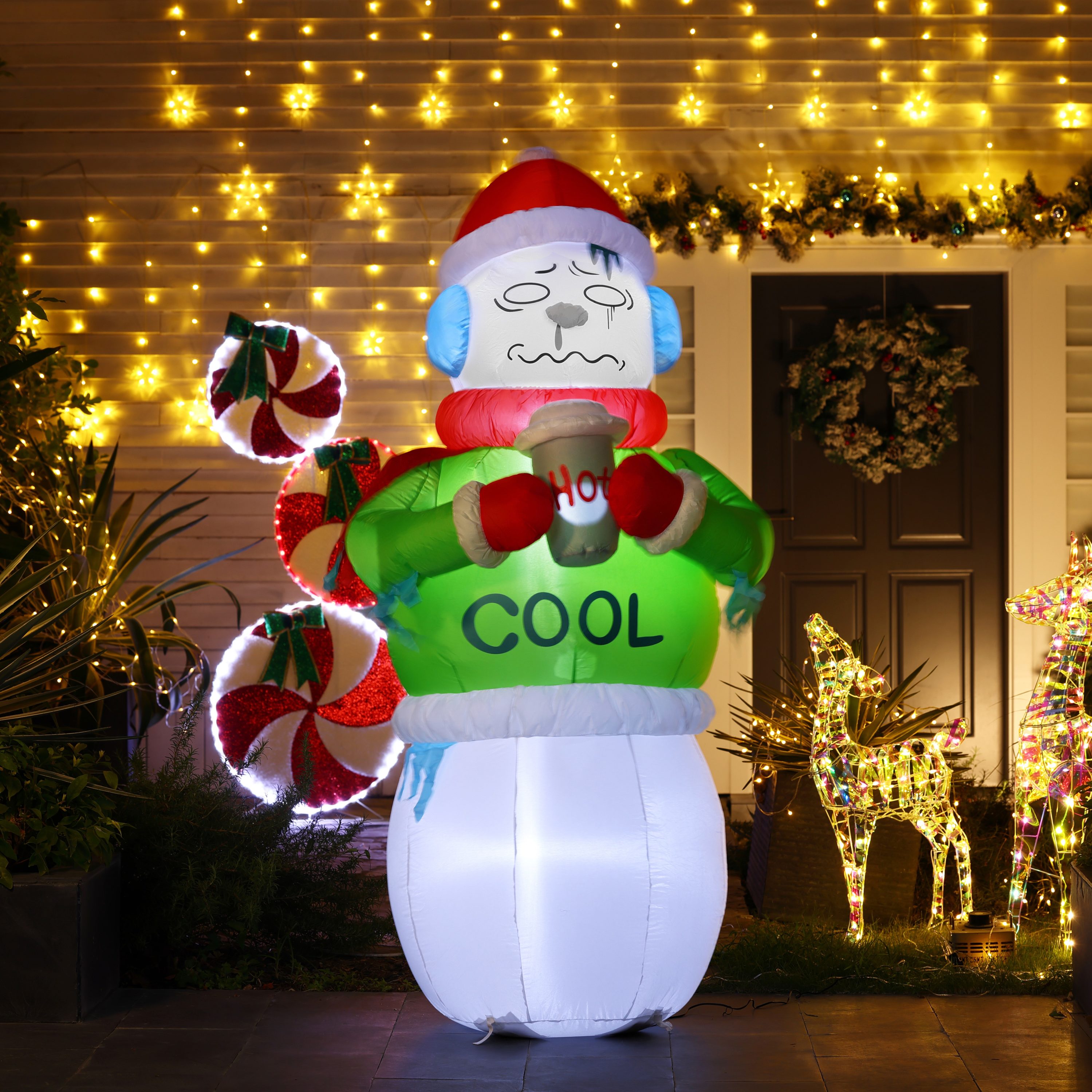 LuxenHome WHIN1613 Christmas-Inflatables - View #3