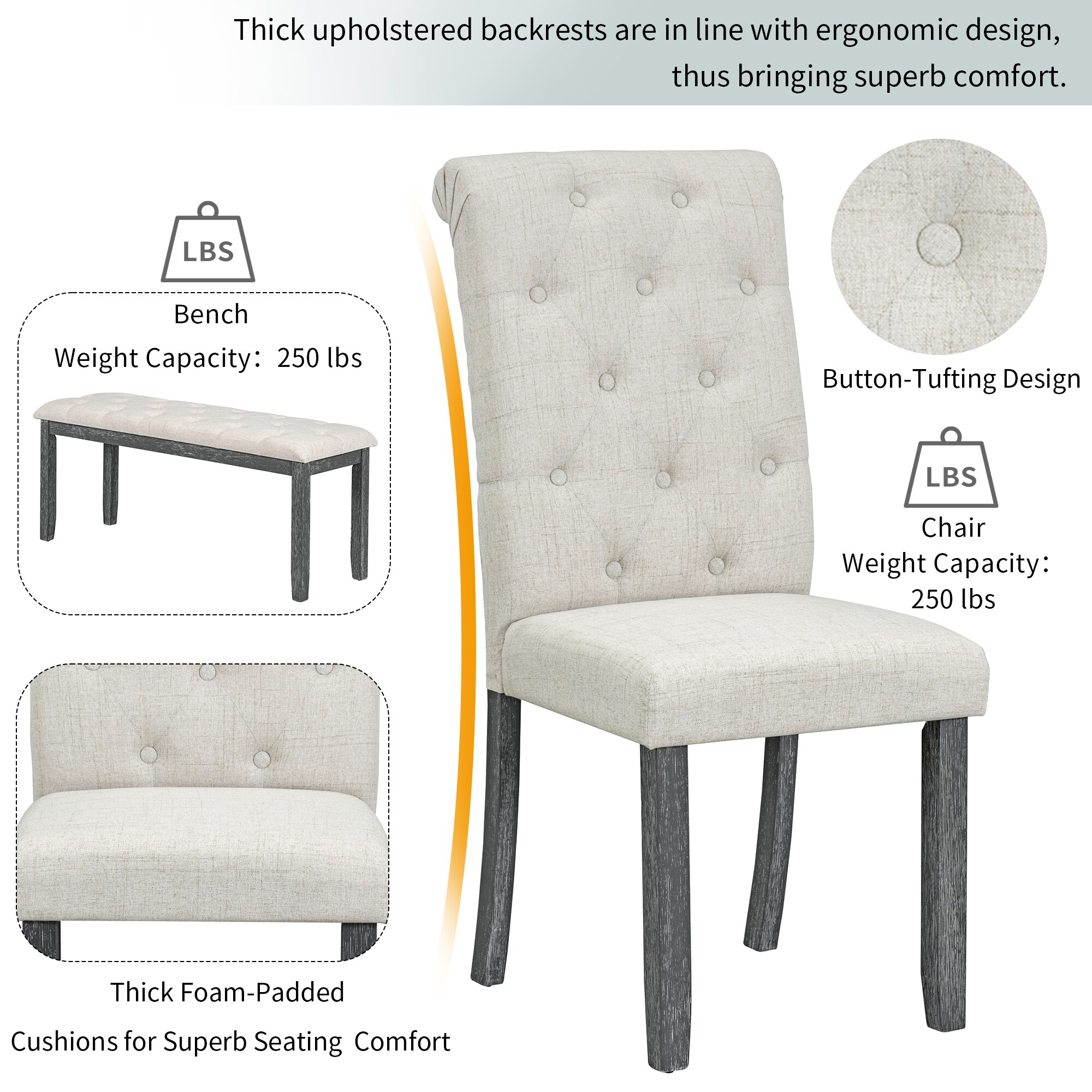 Qualler TRAPR0108E Dining-Sets - View #4