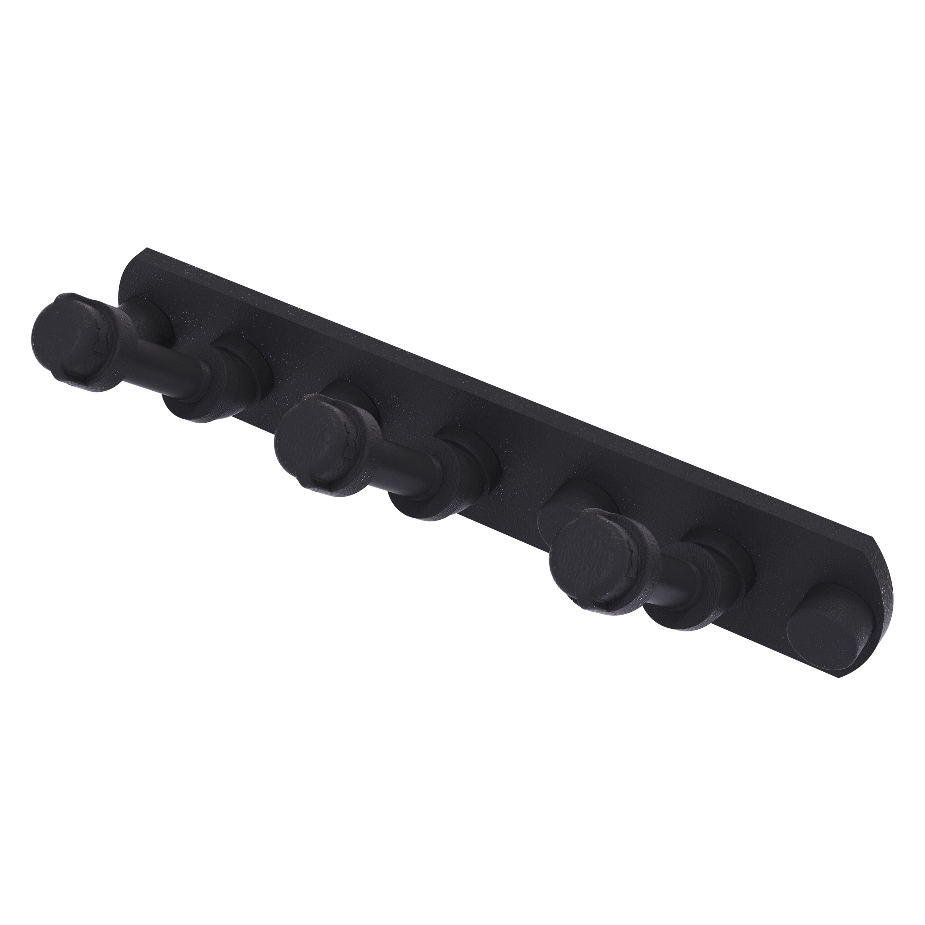 Allied Brass P-300-HK-3-BKM Pipeline Matte Black Triple -Hook Wall mount Towel Hook